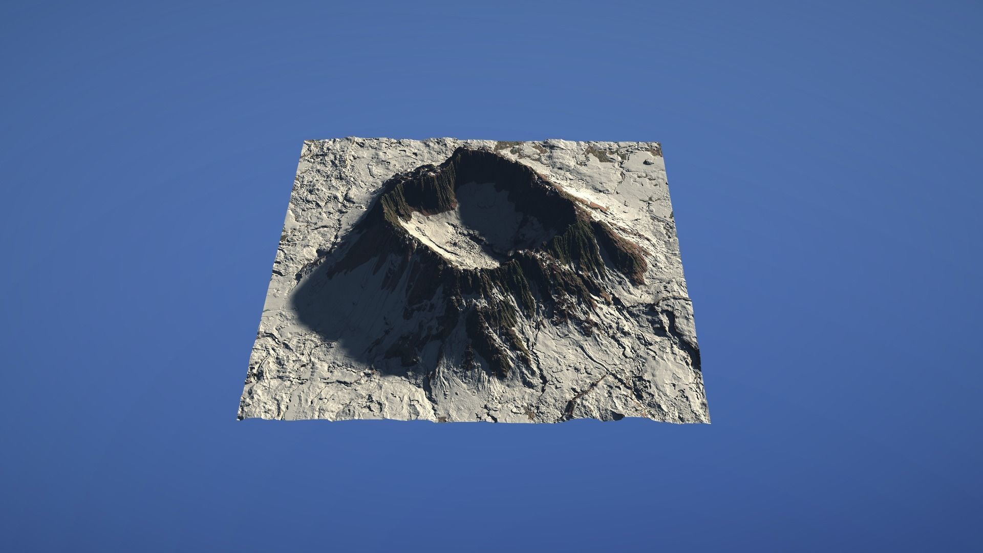 Landscape Environment Volcano Snow 41 Low-poly 3D model_25
