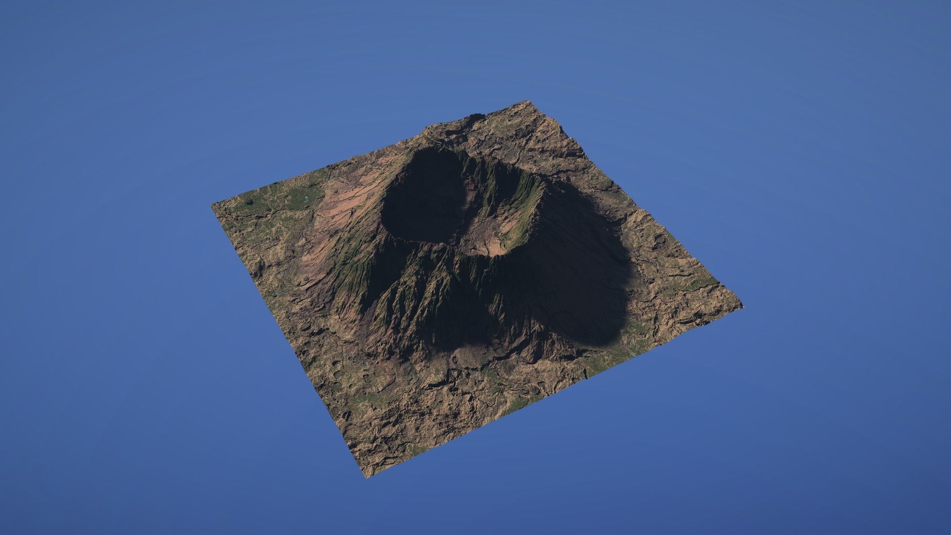 Landscape Environment Volcano Snow 41 Low-poly 3D model_16