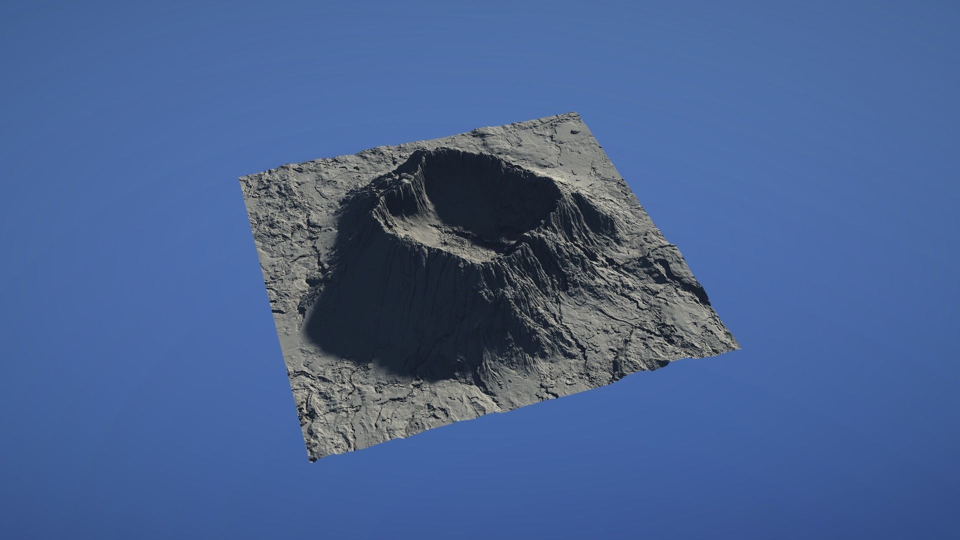 Landscape Environment Volcano Snow 41 Low-poly 3D model_30