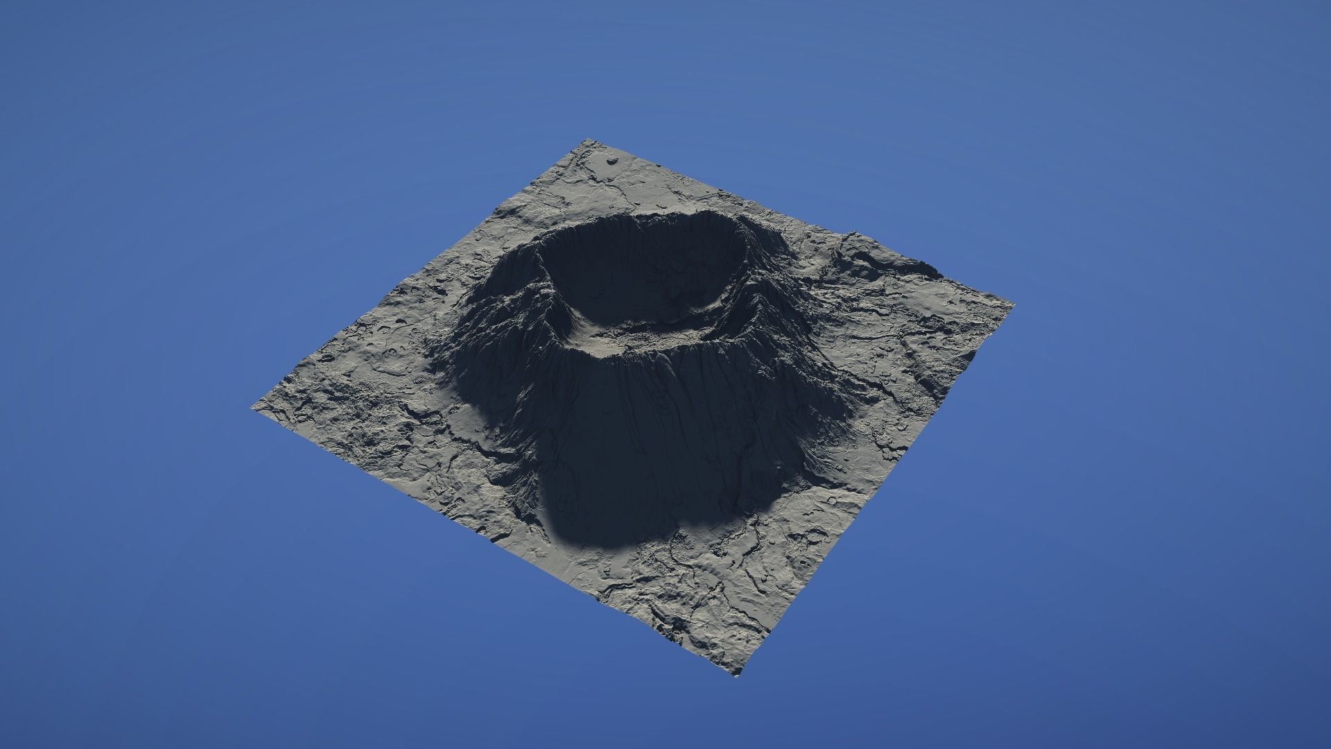 Landscape Environment Volcano Snow 41 Low-poly 3D model_29