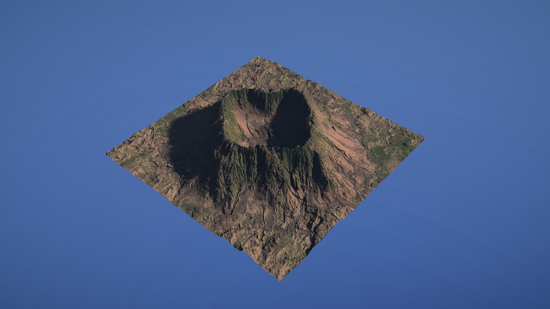 Landscape Environment Volcano Snow 41 Low-poly 3D model_4