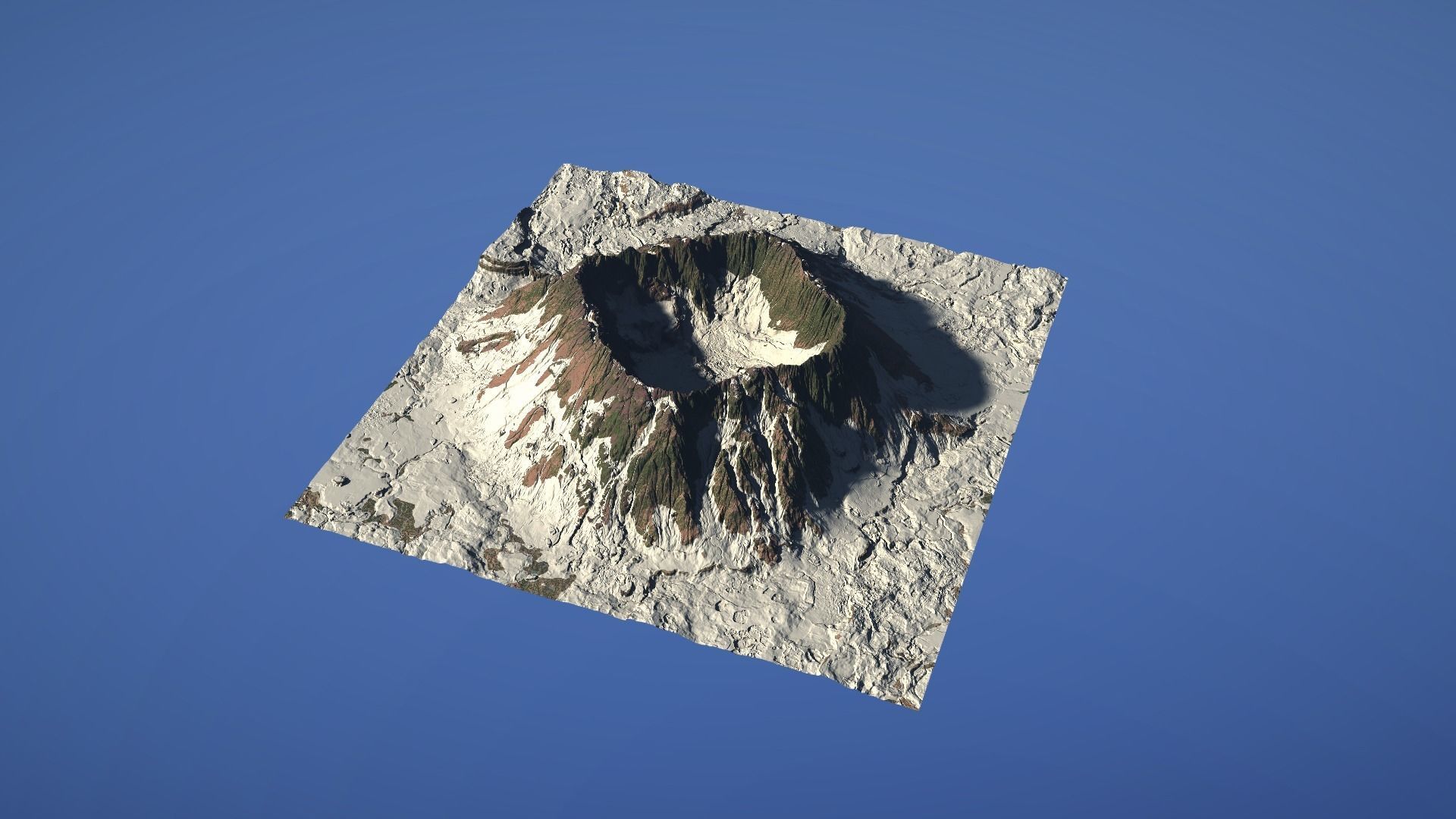 Landscape Environment Volcano Snow 41 Low-poly 3D model_15