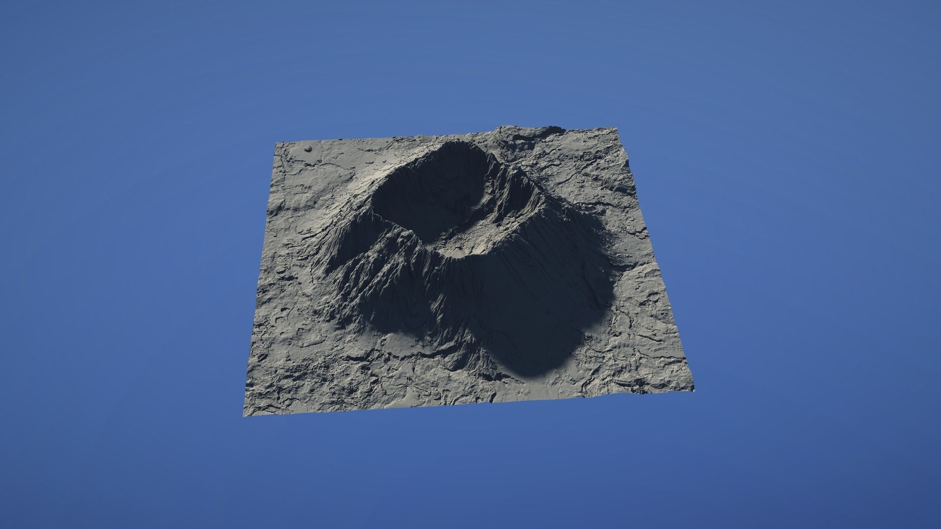 Landscape Environment Volcano Snow 41 Low-poly 3D model_28