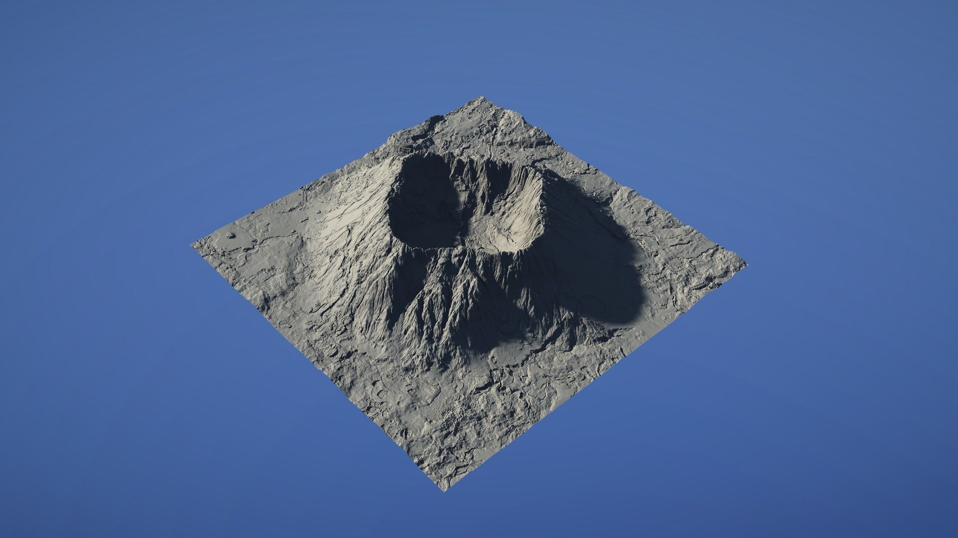 Landscape Environment Volcano Snow 41 Low-poly 3D model_27