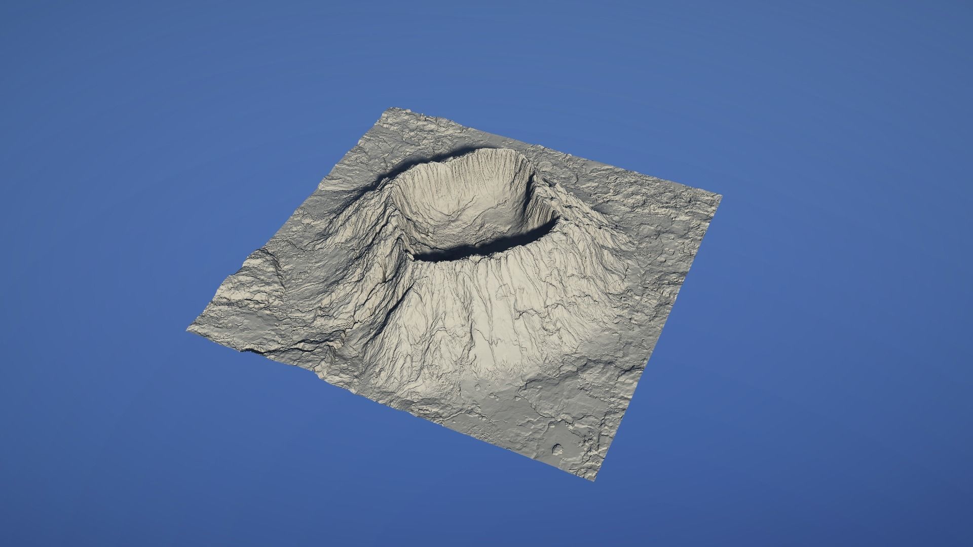 Landscape Environment Volcano Snow 41 Low-poly 3D model_18