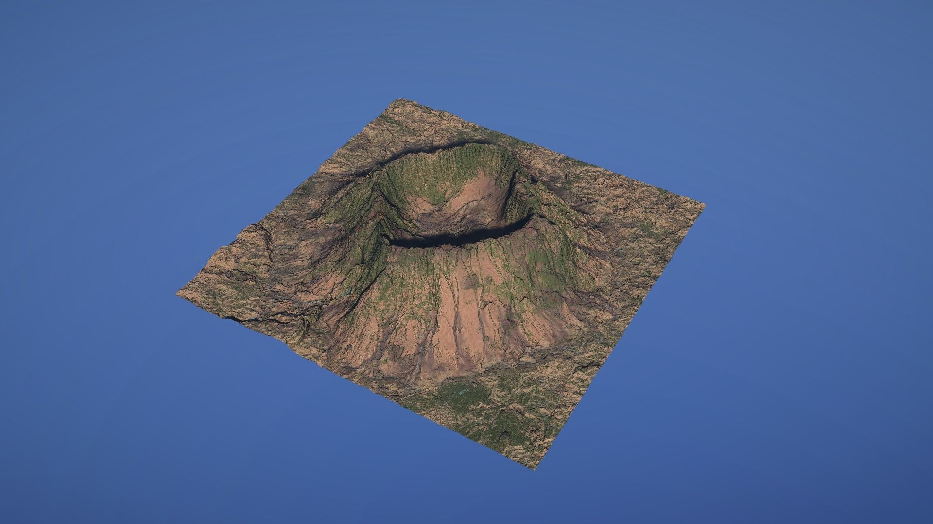 Landscape Environment Volcano Snow 41 Low-poly 3D model_9