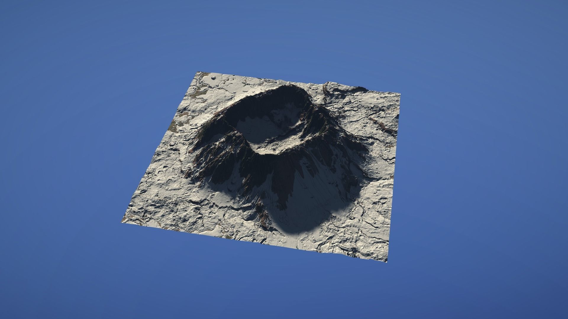 Landscape Environment Volcano Snow 41 Low-poly 3D model_20