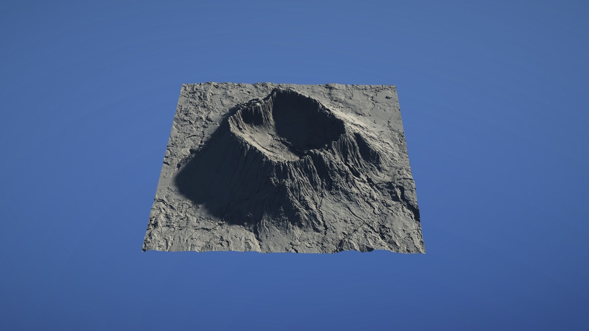 Landscape Environment Volcano Snow 41 Low-poly 3D model_3