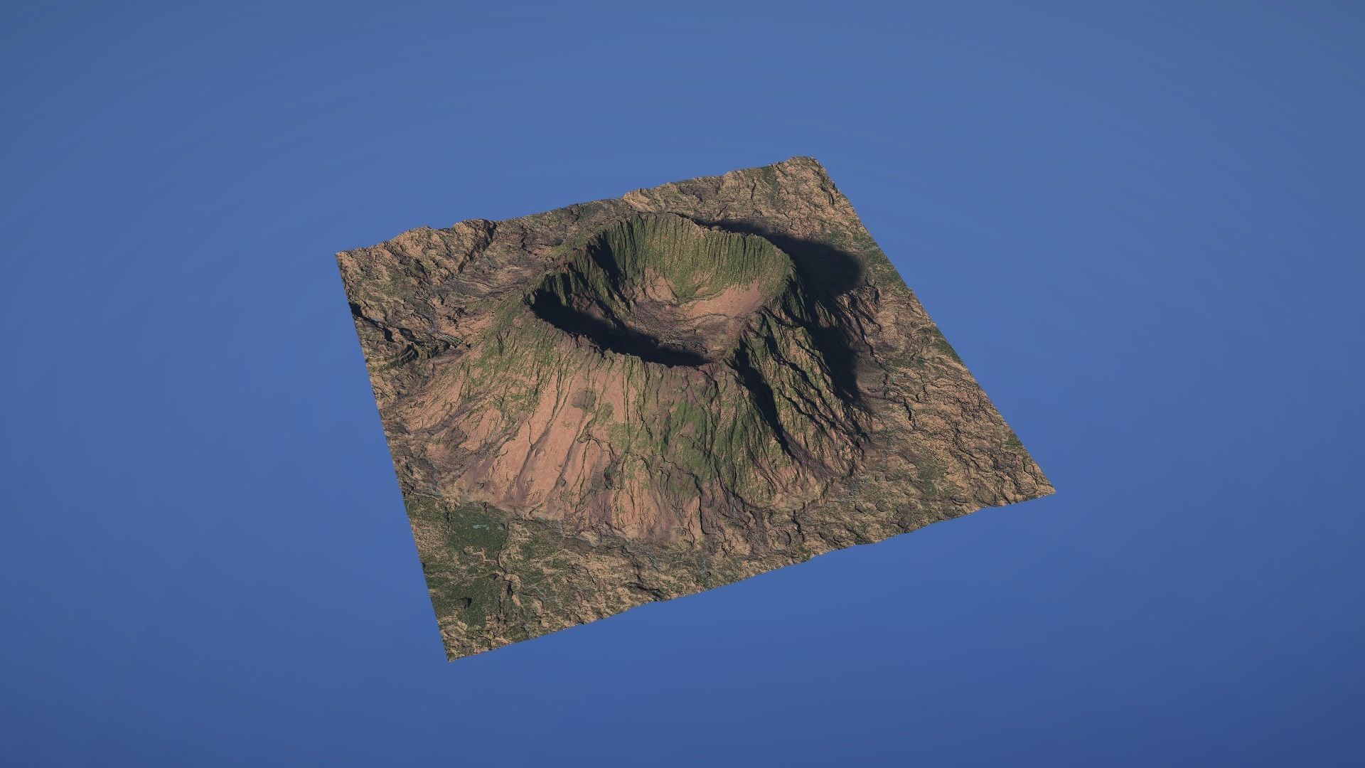 Landscape Environment Volcano Snow 41 Low-poly 3D model_11