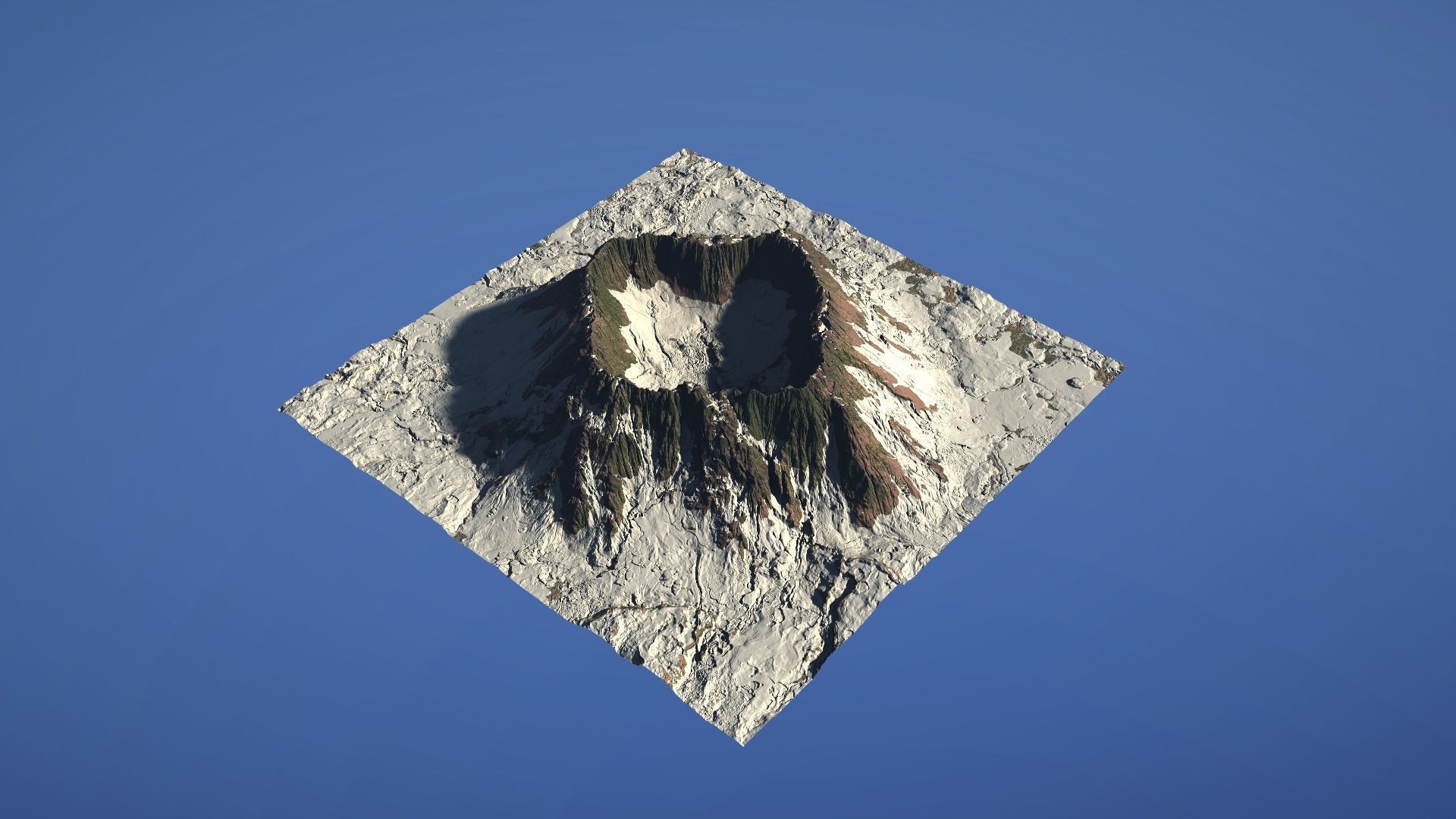 Landscape Environment Volcano Snow 41 Low-poly 3D model_5