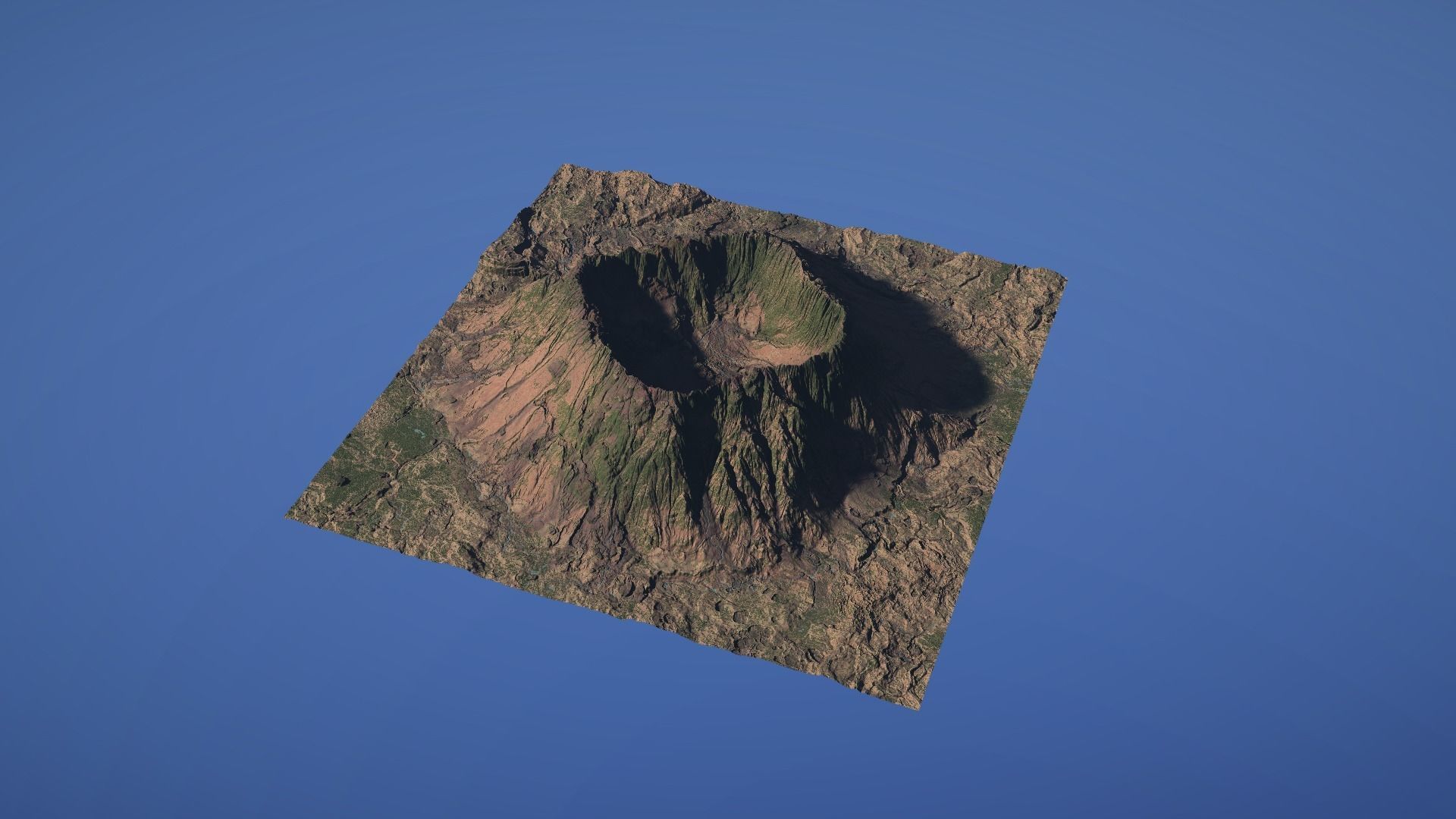 Landscape Environment Volcano Snow 41 Low-poly 3D model_14