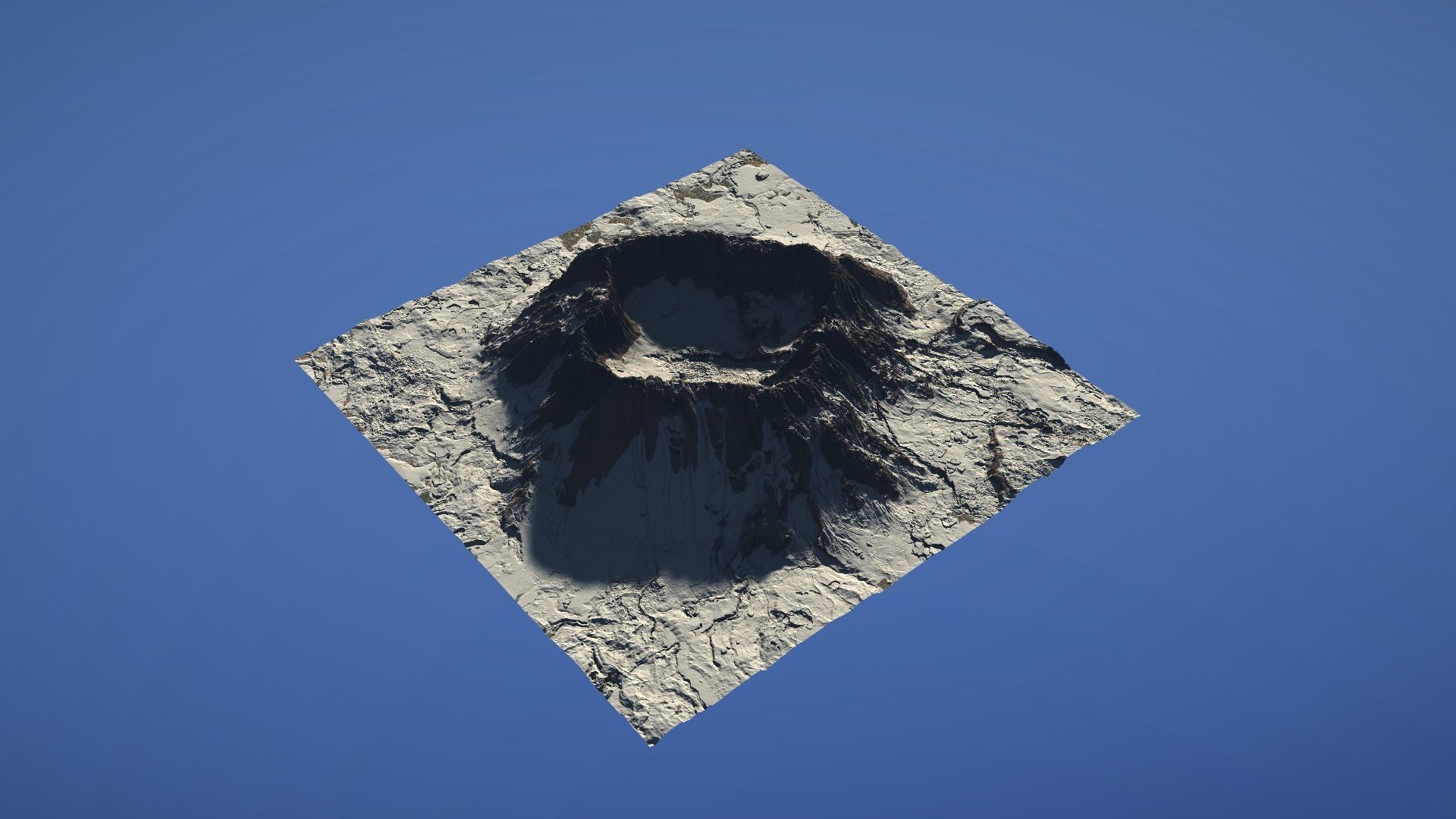 Landscape Environment Volcano Snow 41 Low-poly 3D model_22