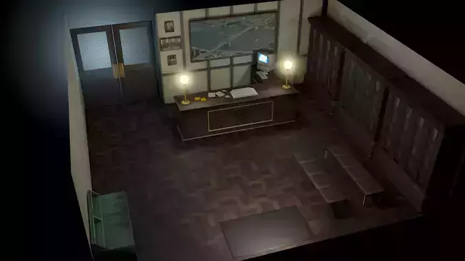 Police Station 3D model