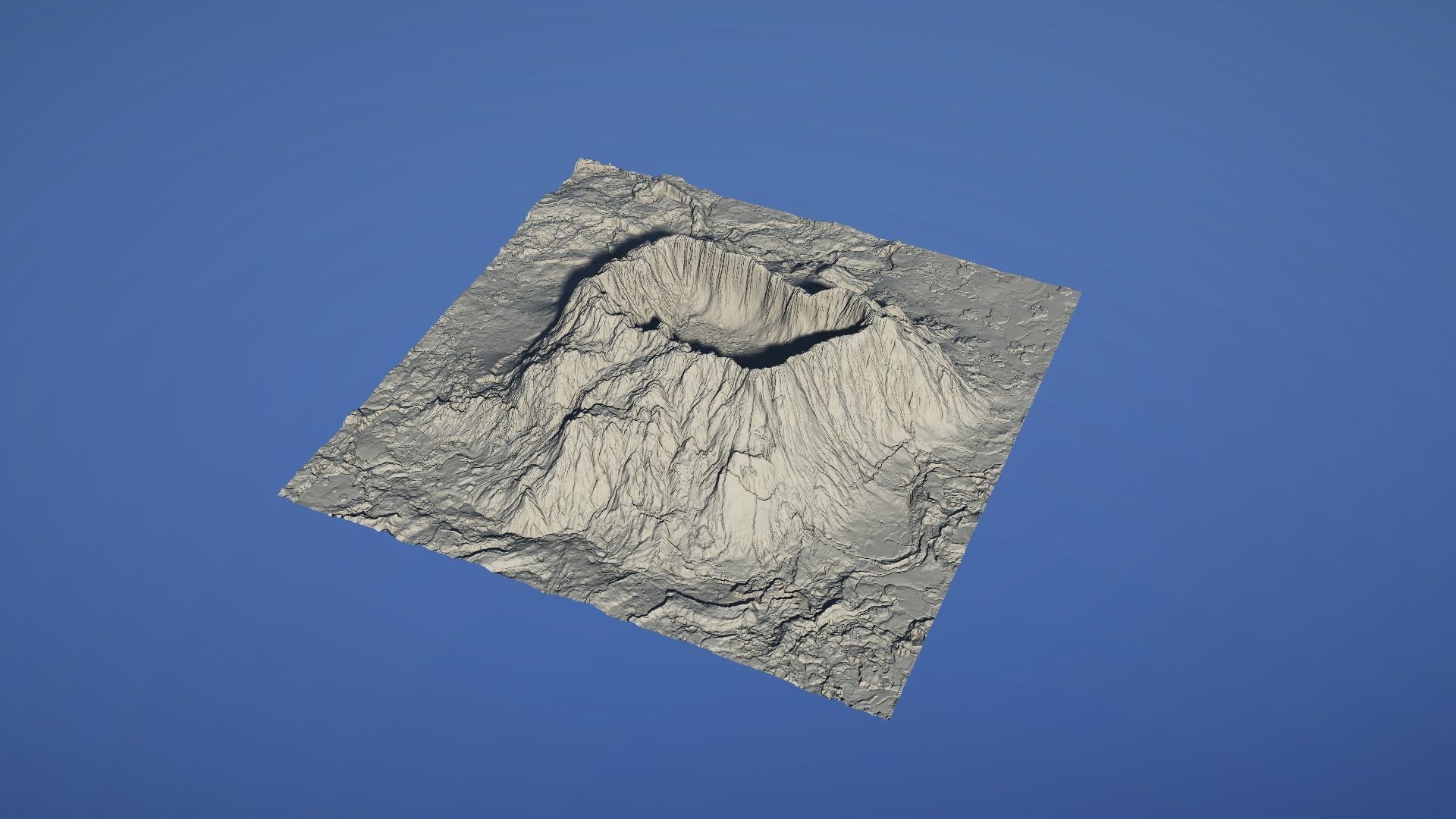 Landscape Environment Volcano Snow 42 Low-poly 3D model_18