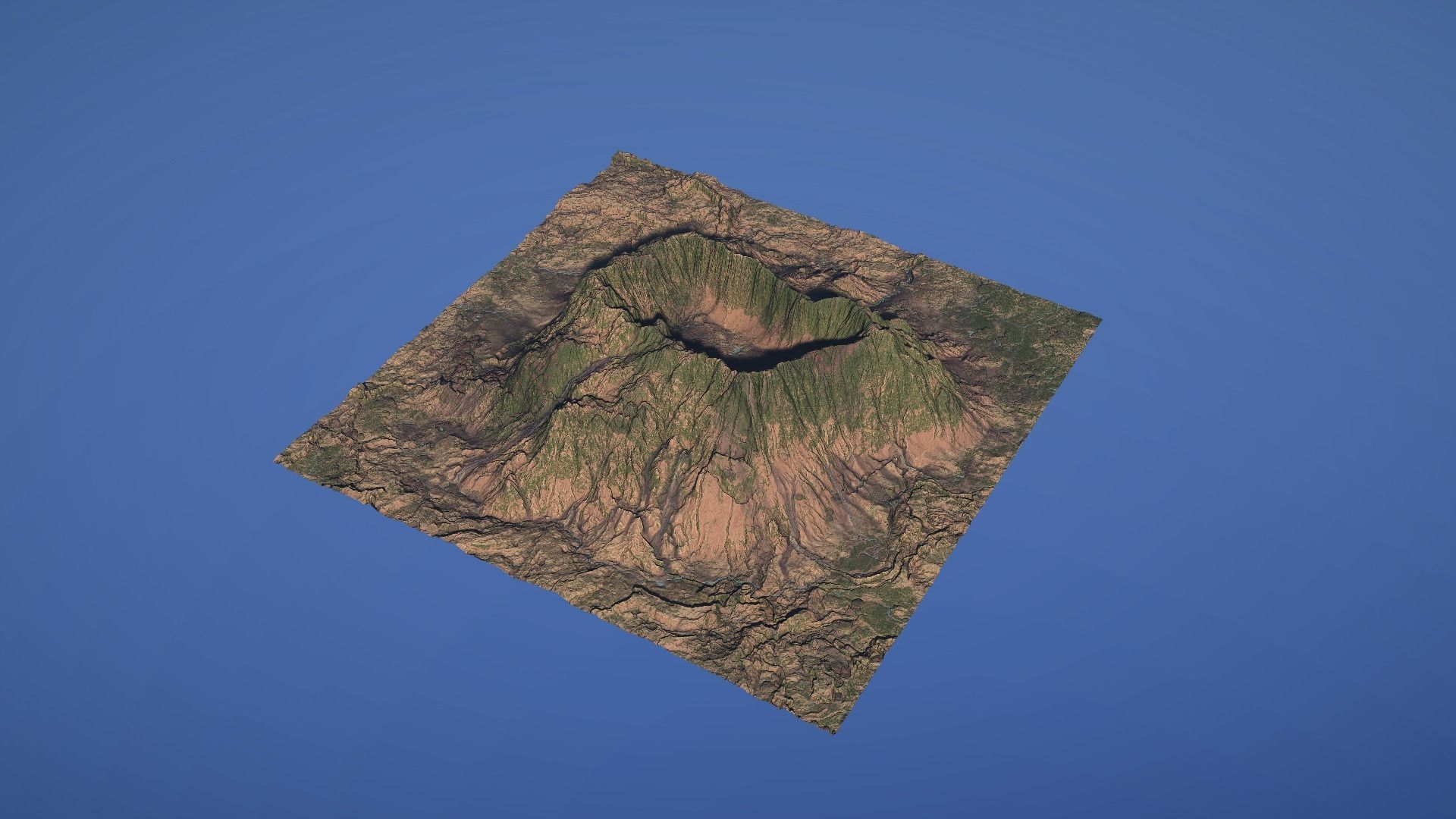 Landscape Environment Volcano Snow 42 Low-poly 3D model_9