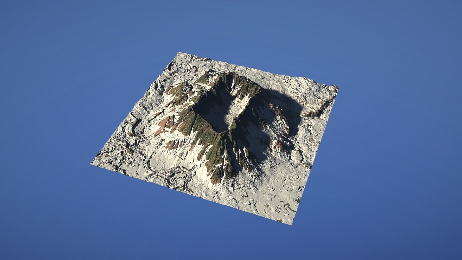 Landscape Environment Volcano Snow 42 Low-poly 3D model_15