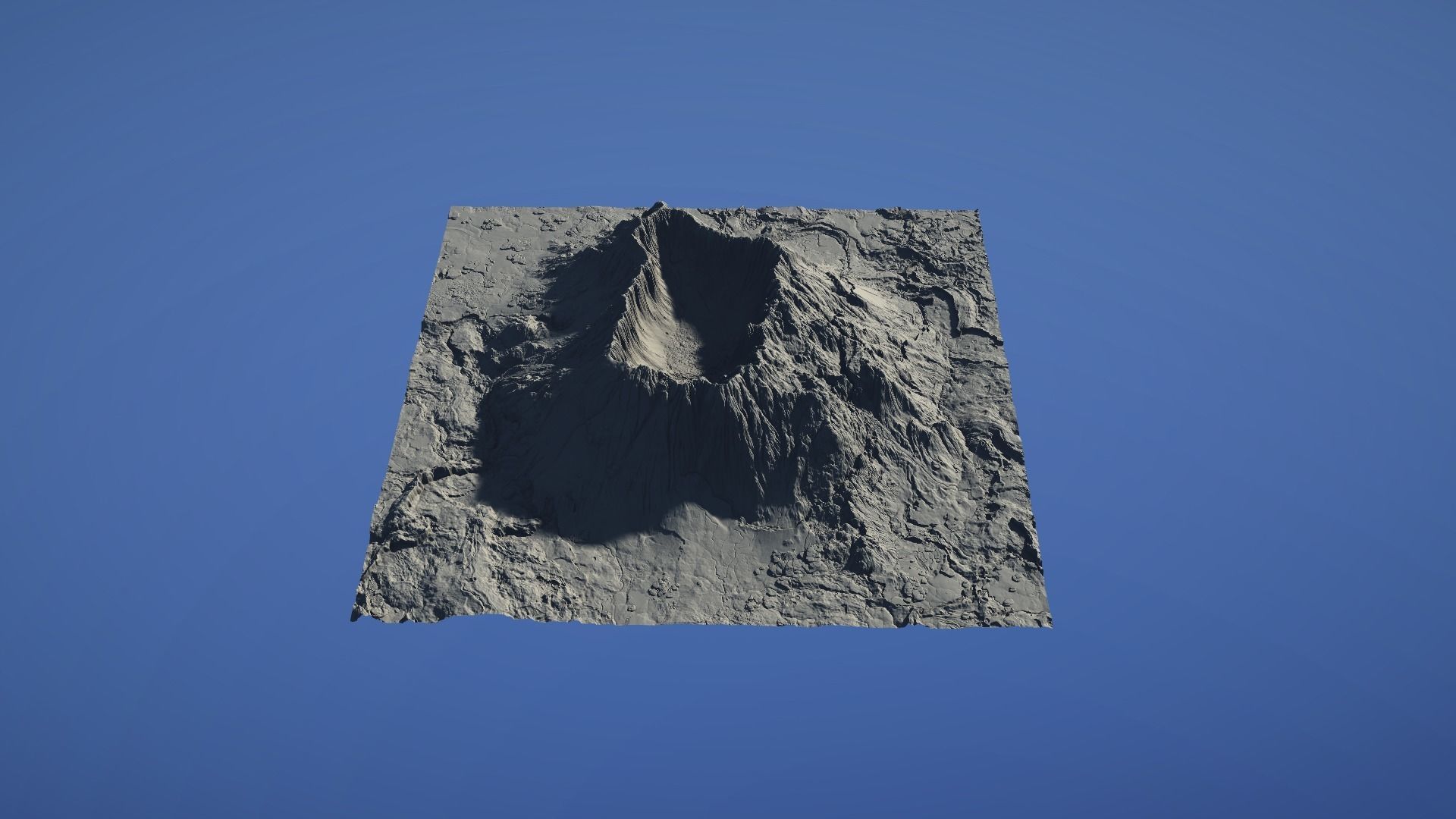 Landscape Environment Volcano Snow 42 Low-poly 3D model_3