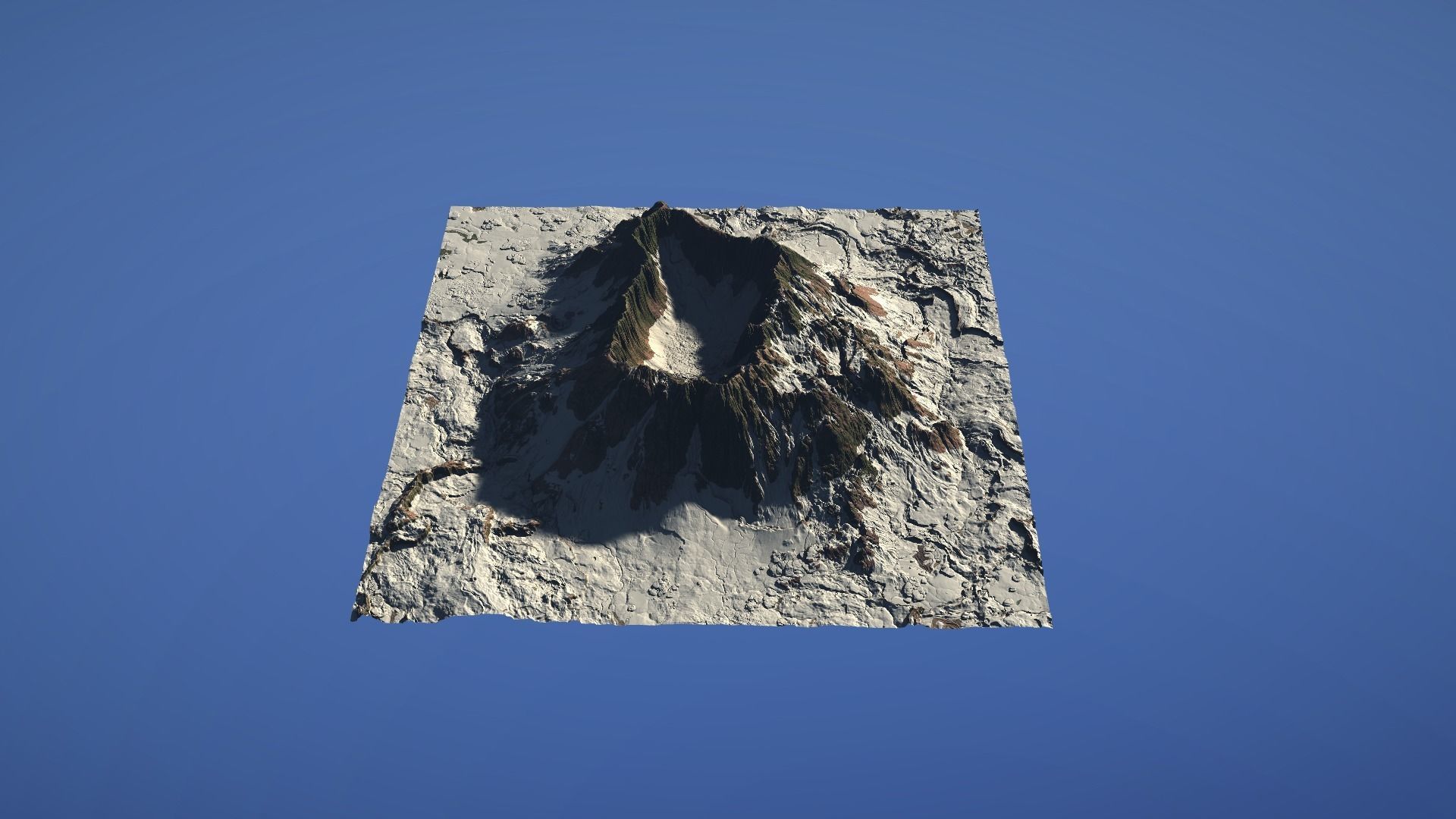 Landscape Environment Volcano Snow 42 Low-poly 3D model_25
