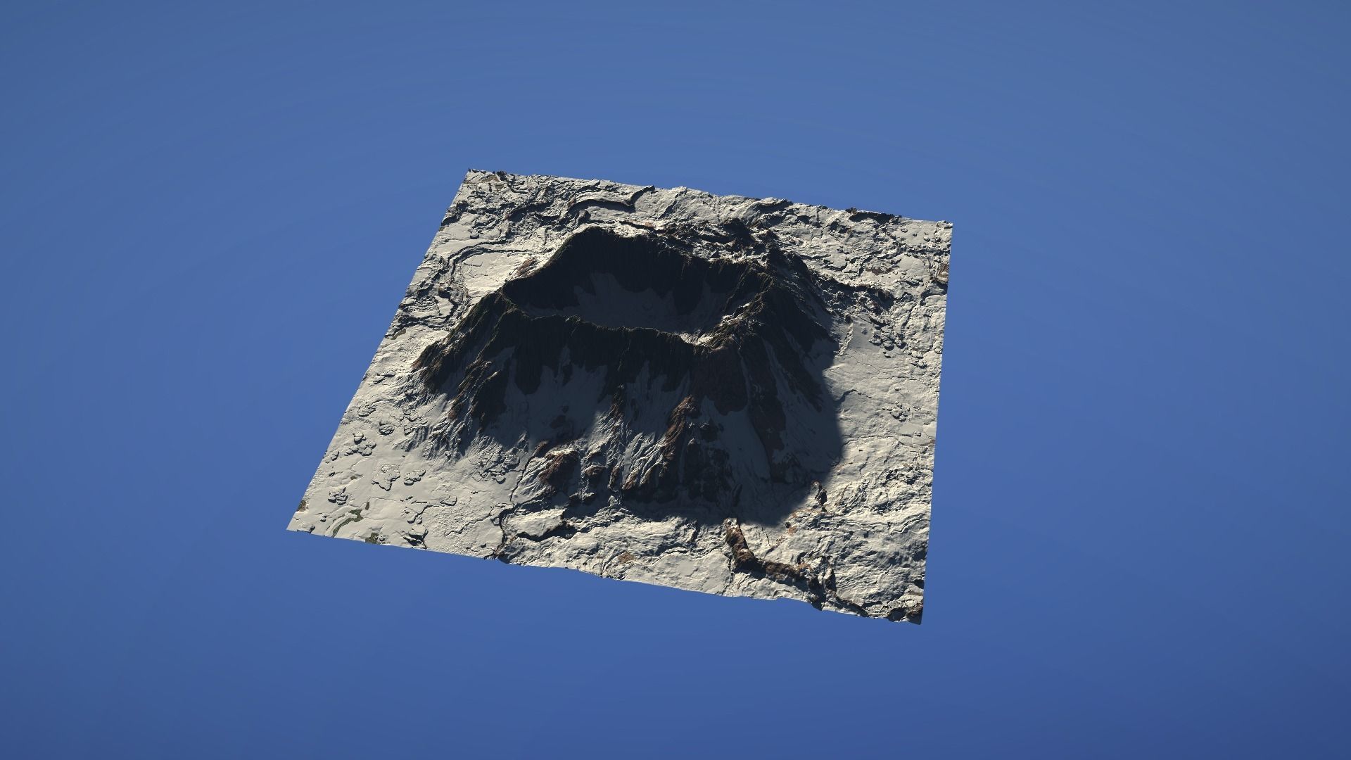 Landscape Environment Volcano Snow 42 Low-poly 3D model_20