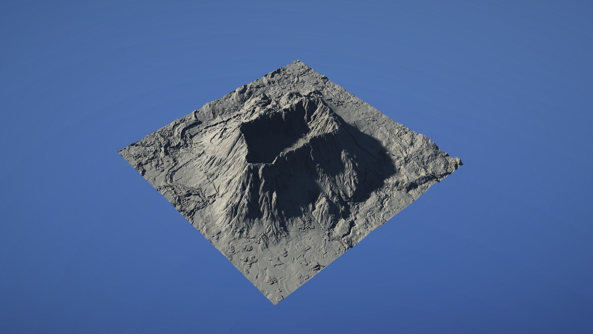 Landscape Environment Volcano Snow 42 Low-poly 3D model_27