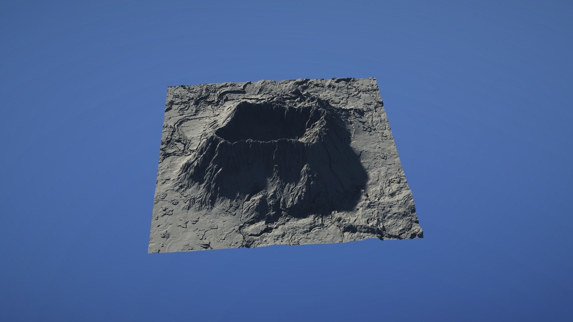 Landscape Environment Volcano Snow 42 Low-poly 3D model_28