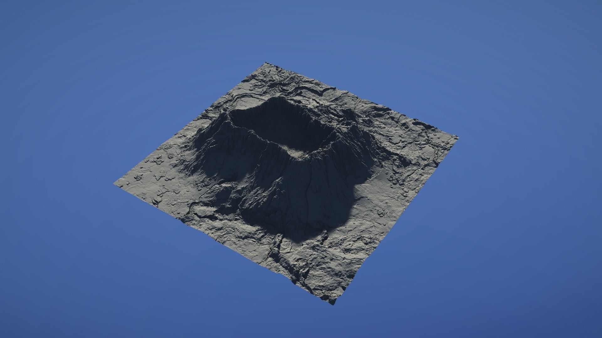 Landscape Environment Volcano Snow 42 Low-poly 3D model_29