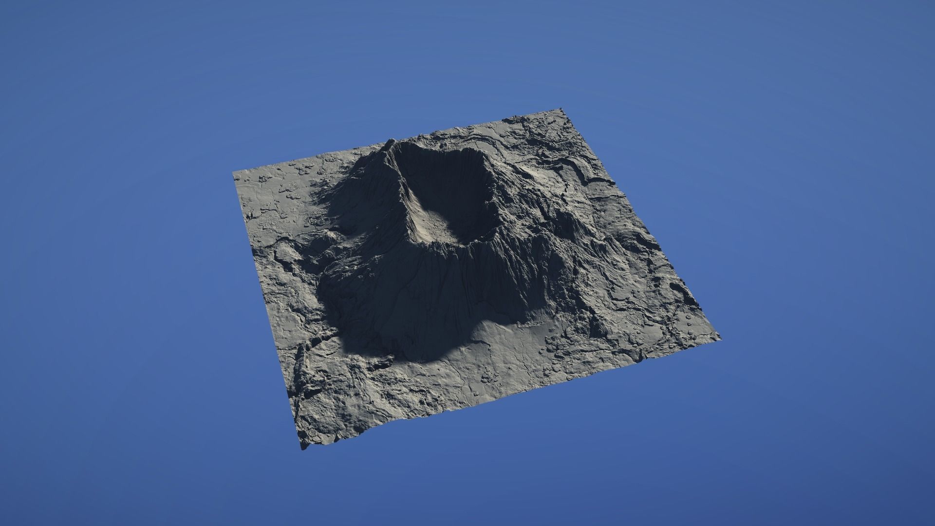Landscape Environment Volcano Snow 42 Low-poly 3D model_30