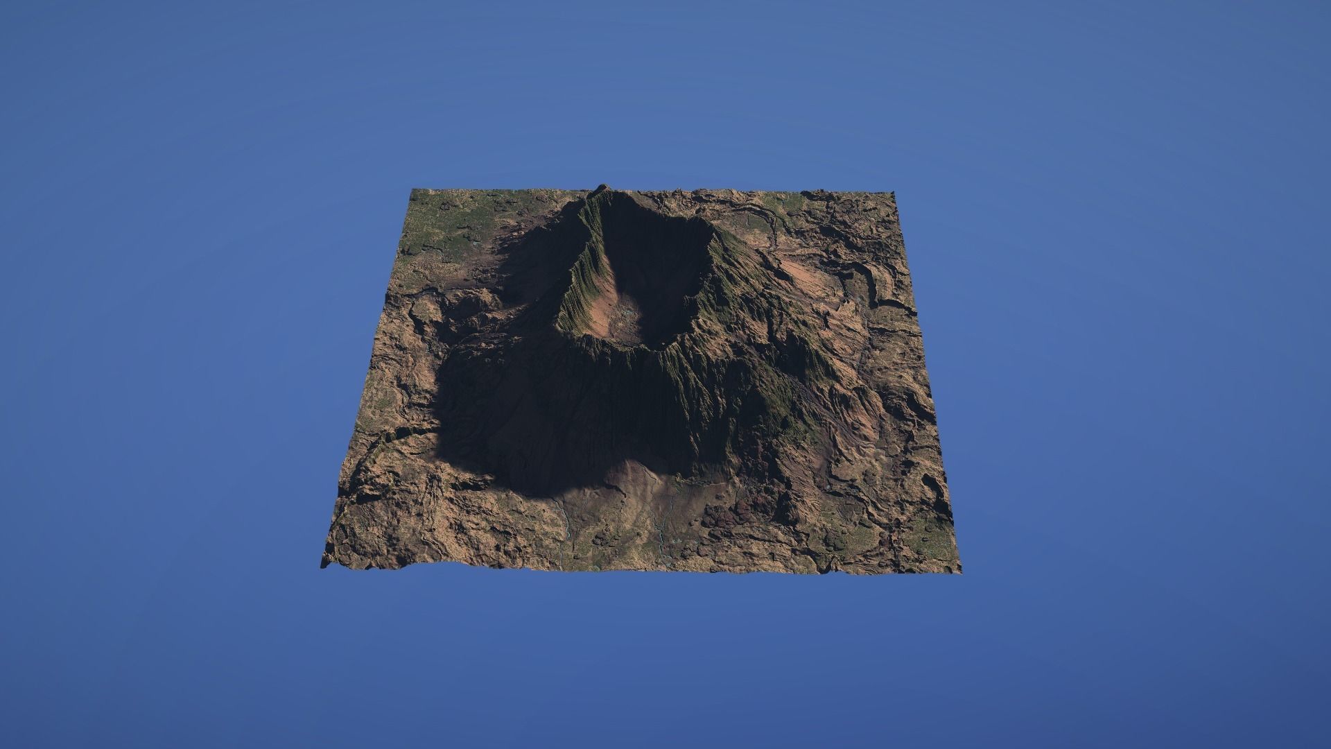 Landscape Environment Volcano Snow 42 Low-poly 3D model_1