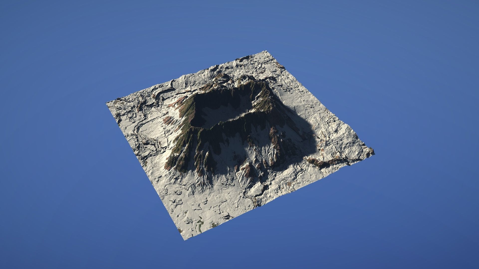 Landscape Environment Volcano Snow 42 Low-poly 3D model_17