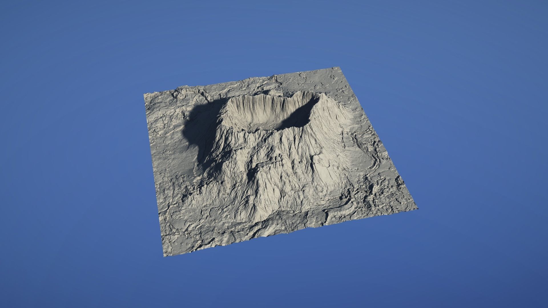 Landscape Environment Volcano Snow 42 Low-poly 3D model_13