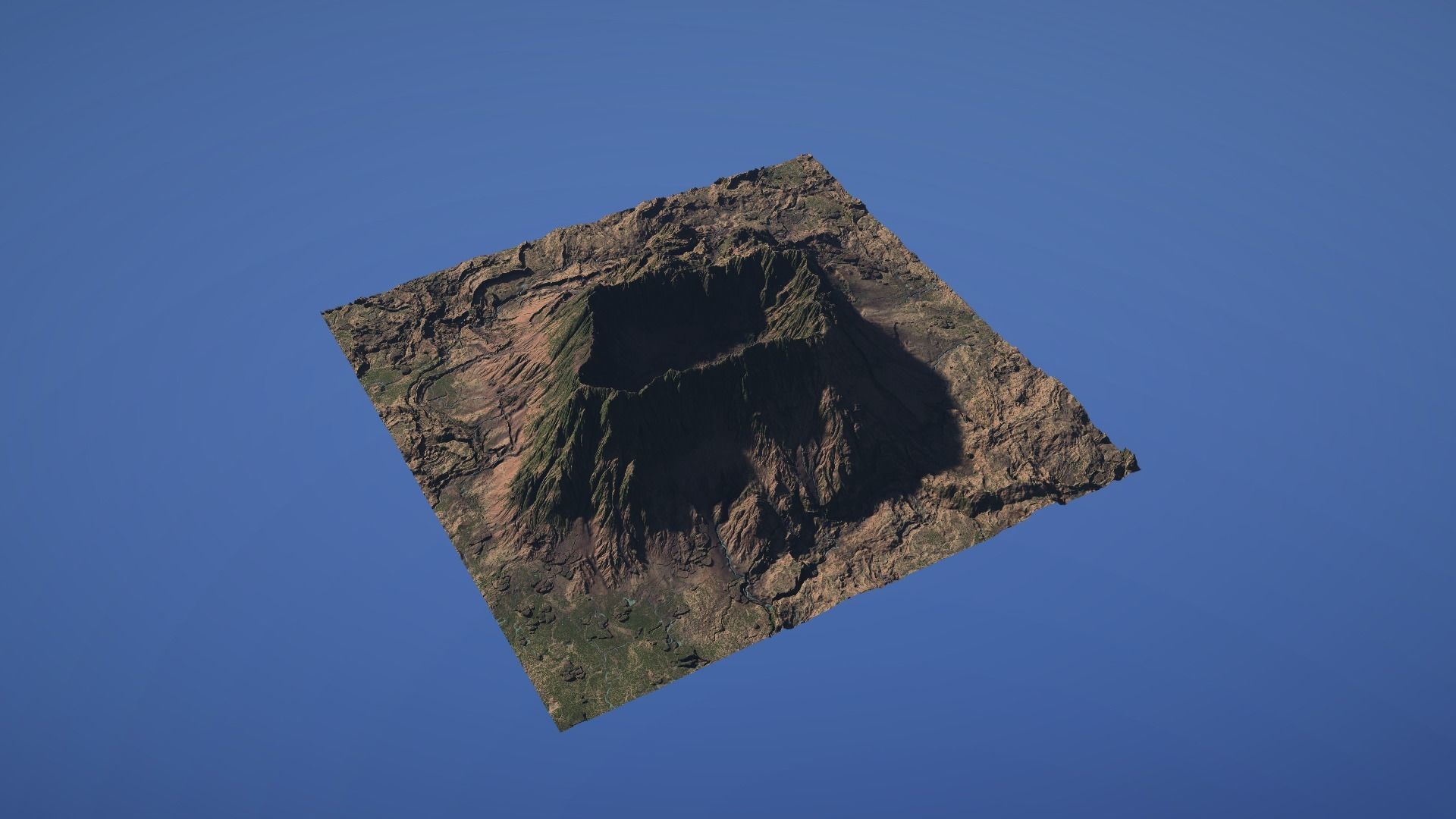 Landscape Environment Volcano Snow 42 Low-poly 3D model_16