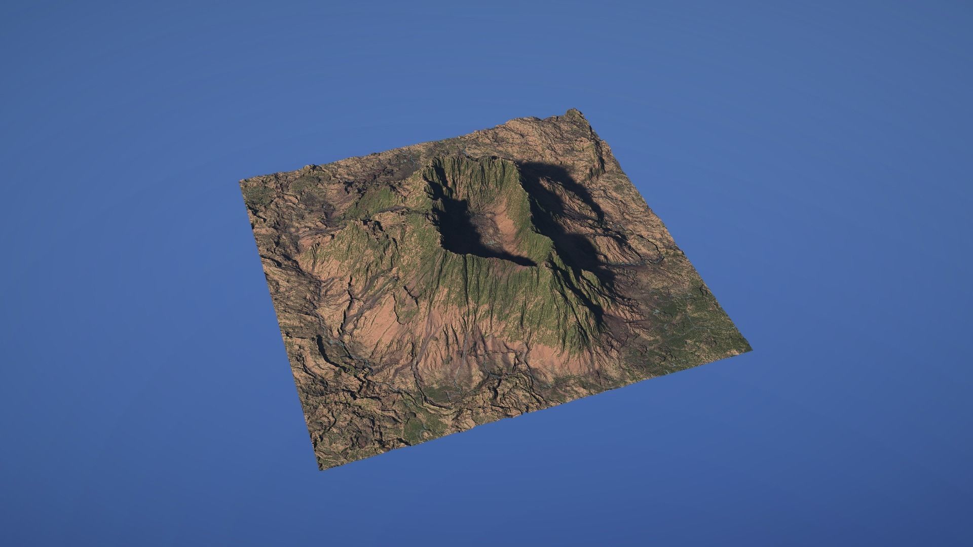 Landscape Environment Volcano Snow 42 Low-poly 3D model_11