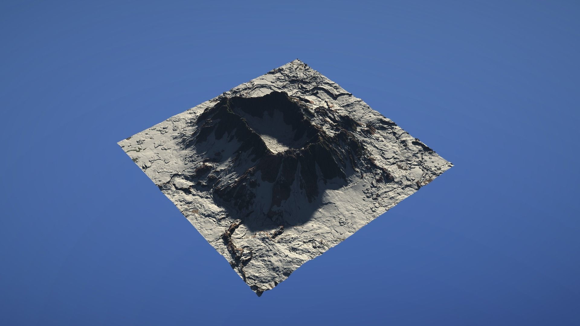 Landscape Environment Volcano Snow 42 Low-poly 3D model_22