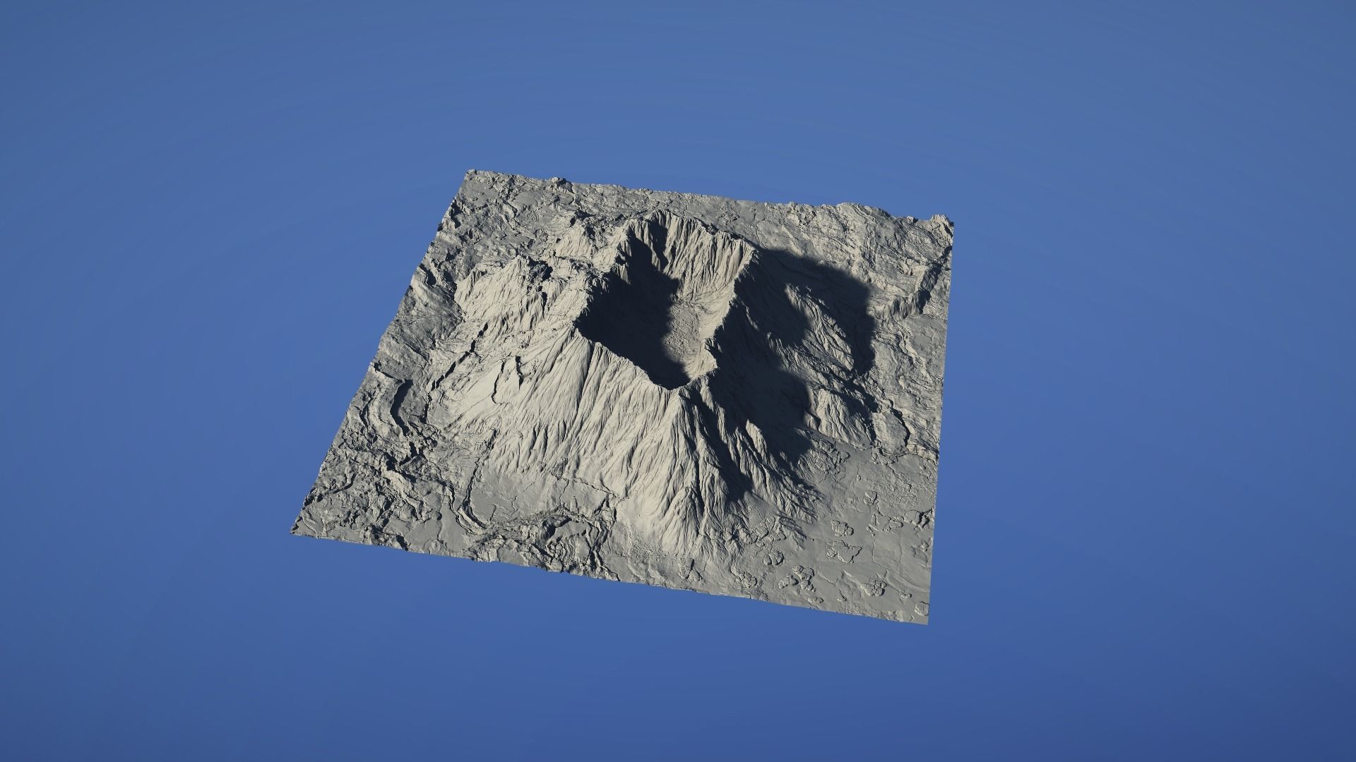 Landscape Environment Volcano Snow 42 Low-poly 3D model_26