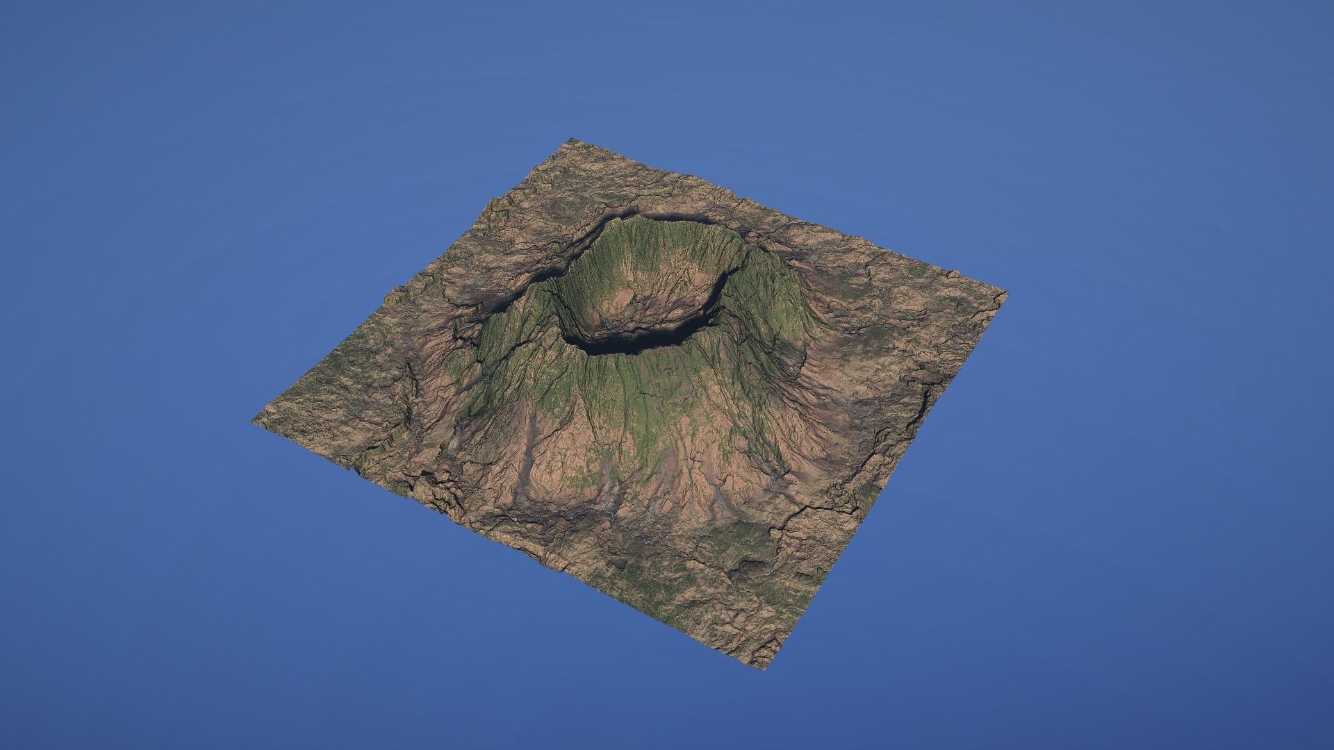 Landscape Environment Volcano Snow 44 Low-poly 3D model_9