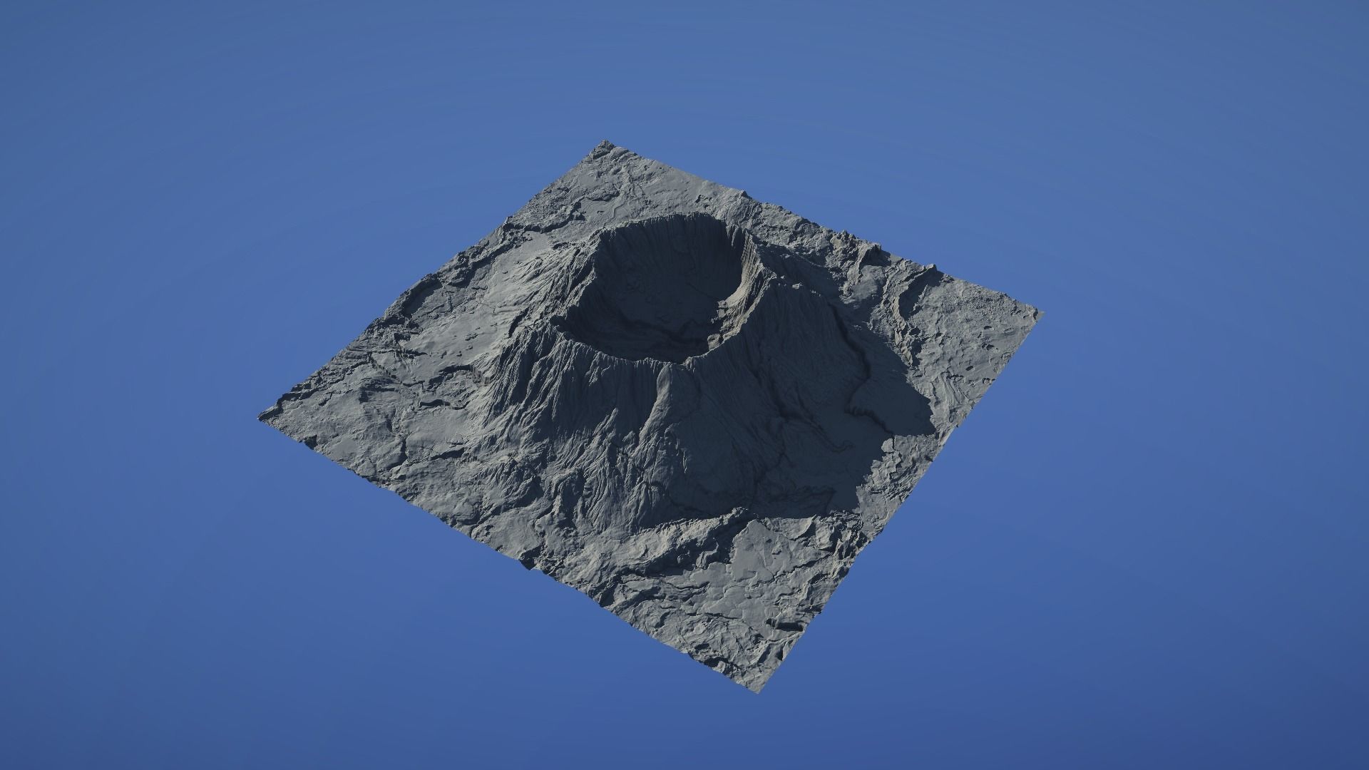 Landscape Environment Volcano Snow 44 Low-poly 3D model_29