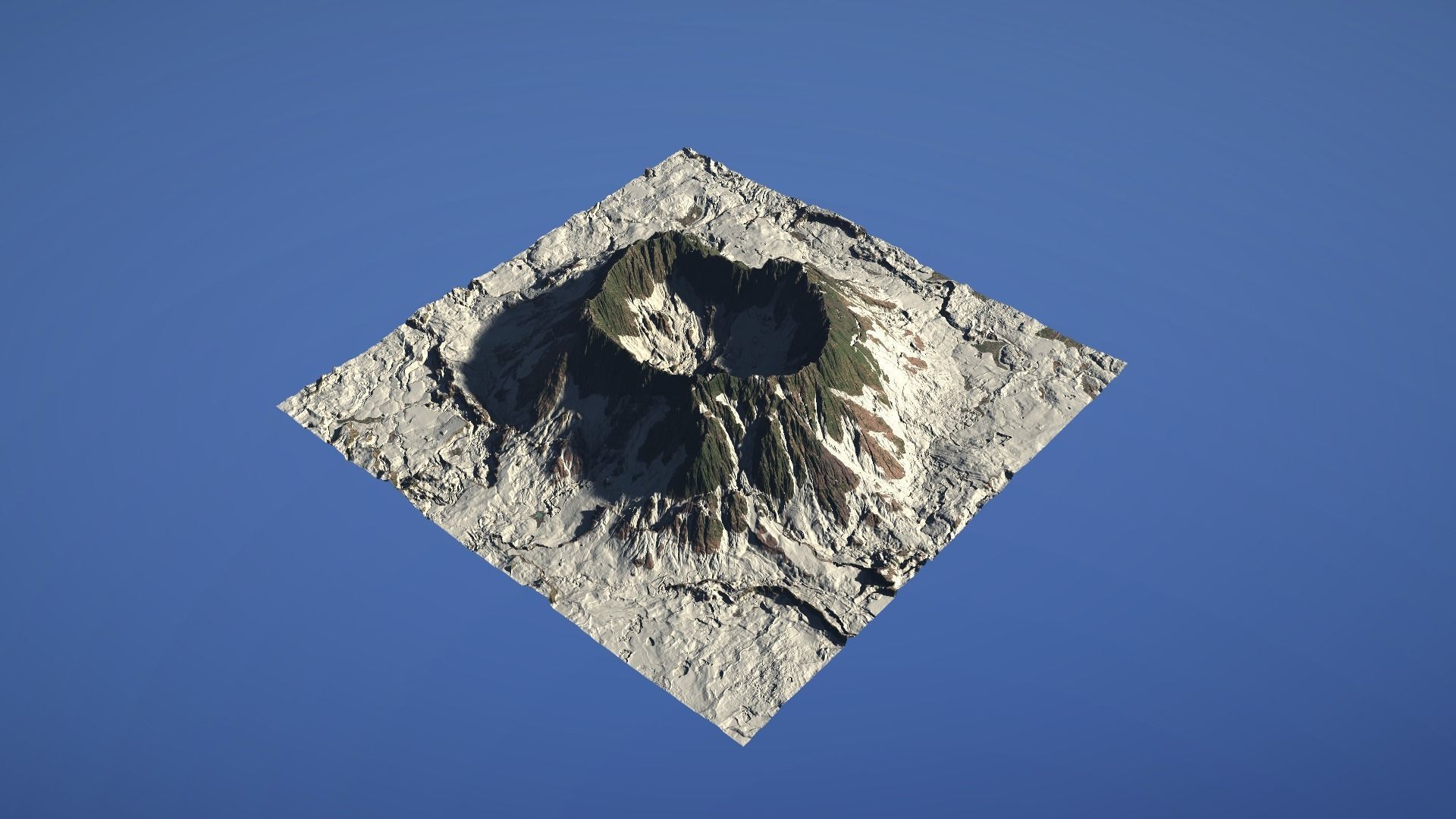 Landscape Environment Volcano Snow 44 Low-poly 3D model_5