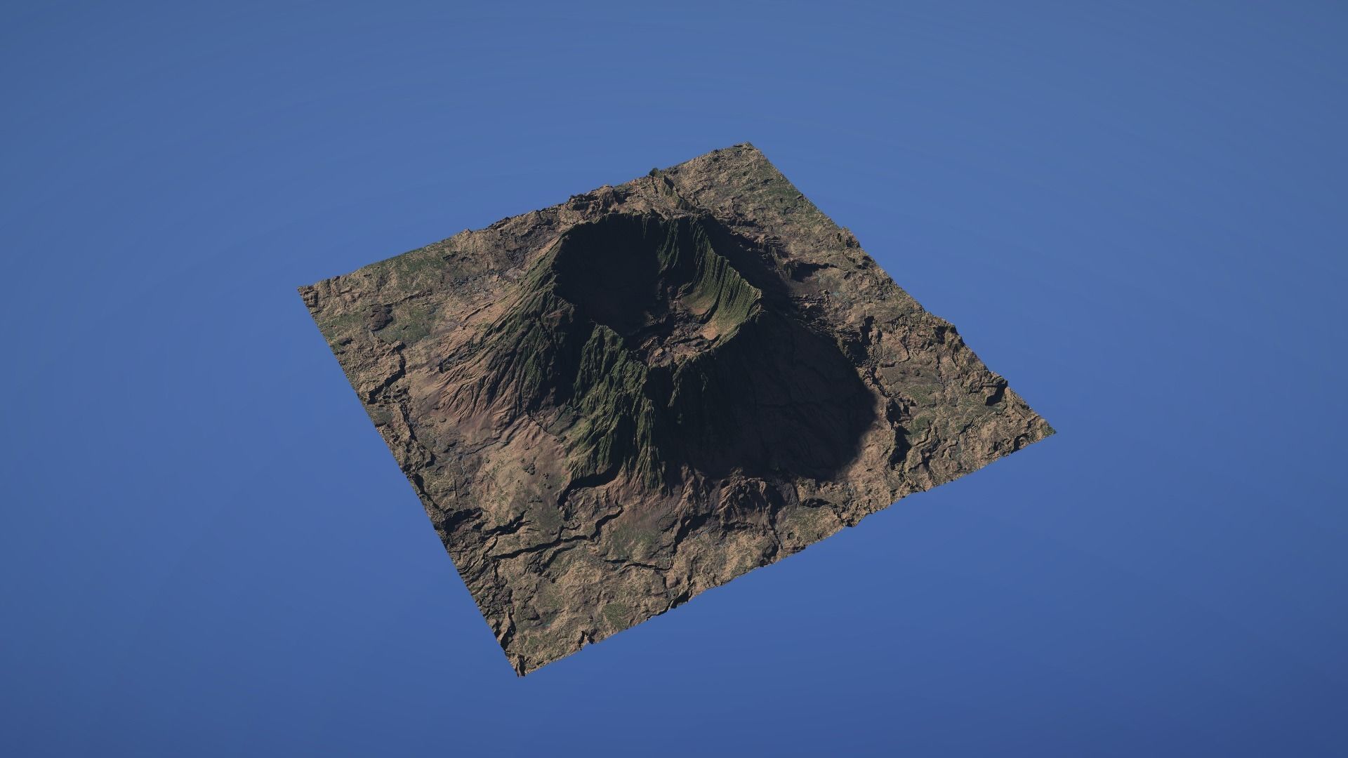 Landscape Environment Volcano Snow 44 Low-poly 3D model_16