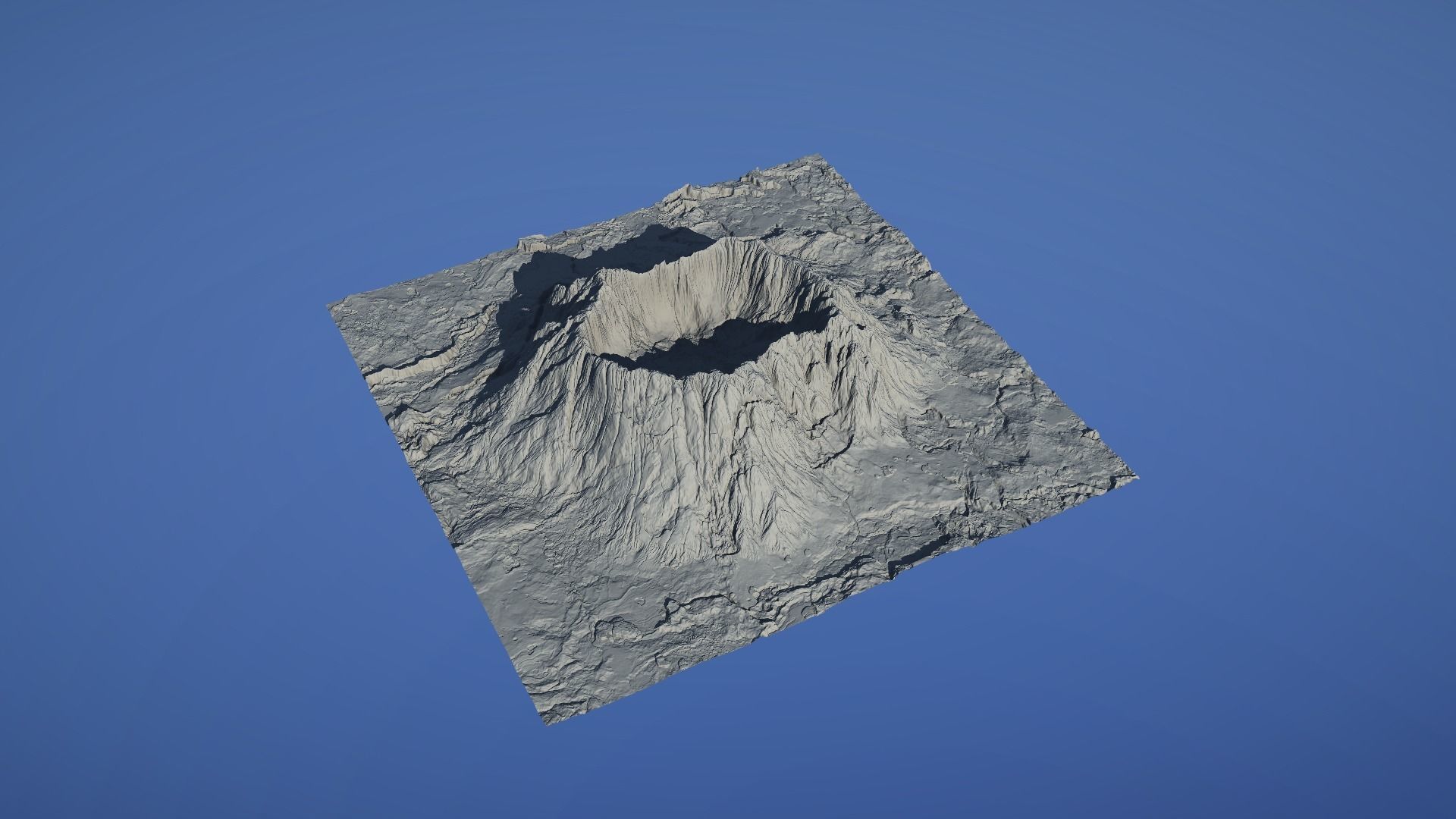 Landscape Environment Volcano Snow 44 Low-poly 3D model_23