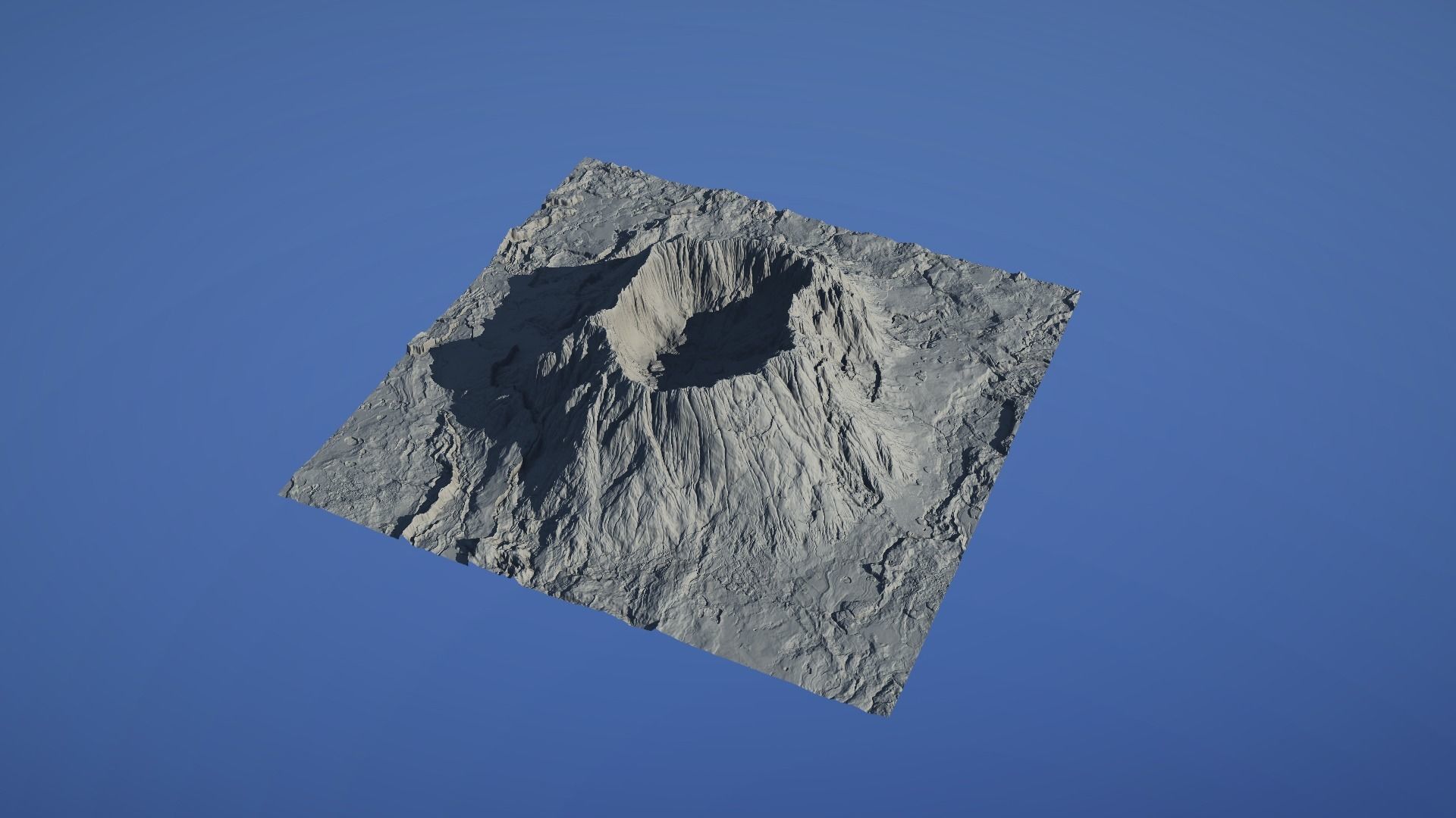 Landscape Environment Volcano Snow 44 Low-poly 3D model_18