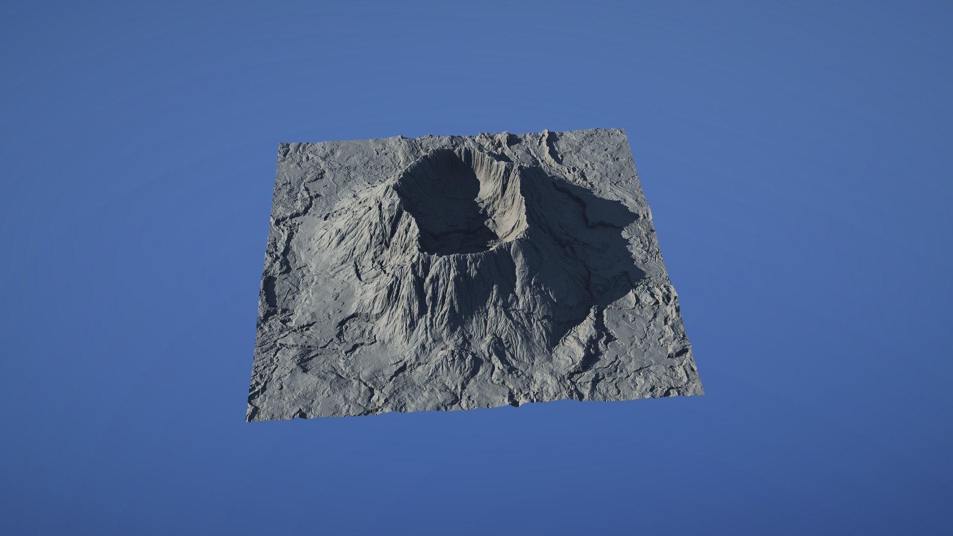 Landscape Environment Volcano Snow 44 Low-poly 3D model_28