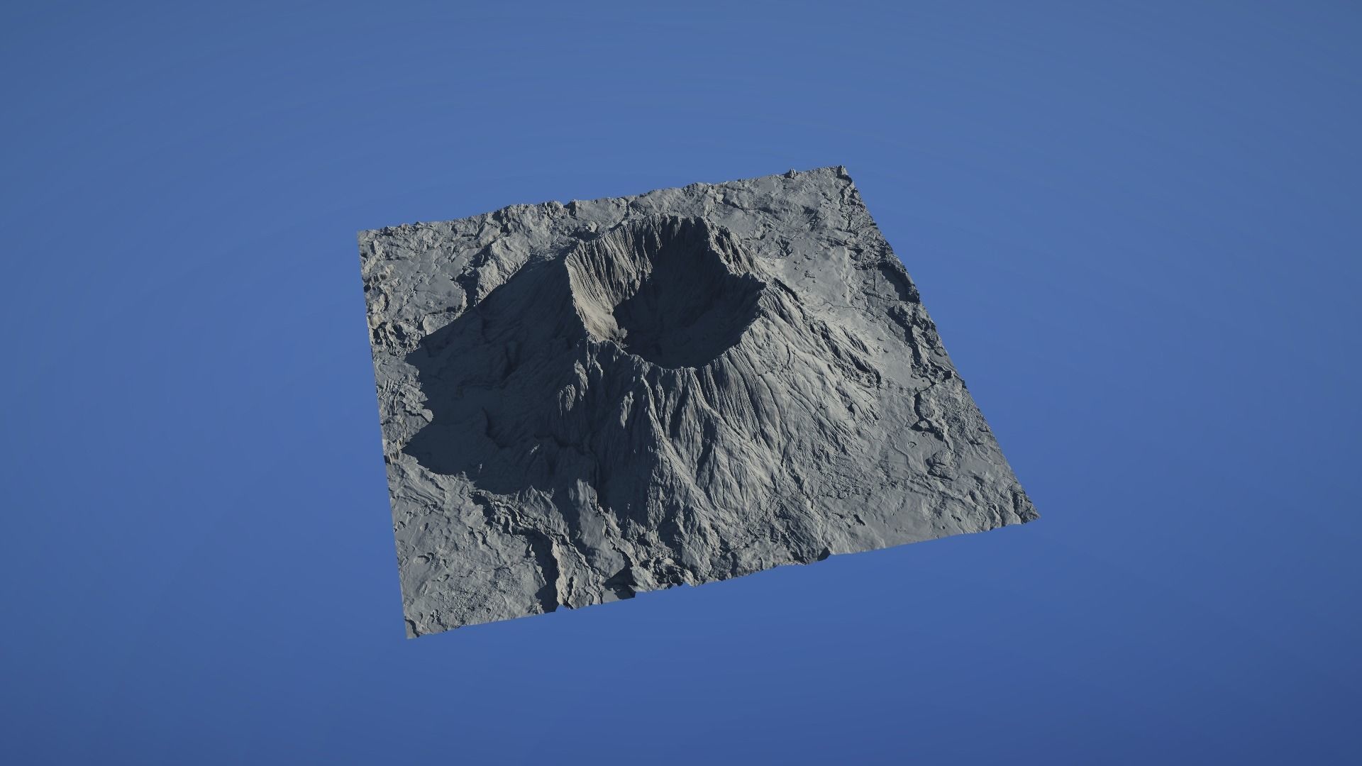 Landscape Environment Volcano Snow 44 Low-poly 3D model_13
