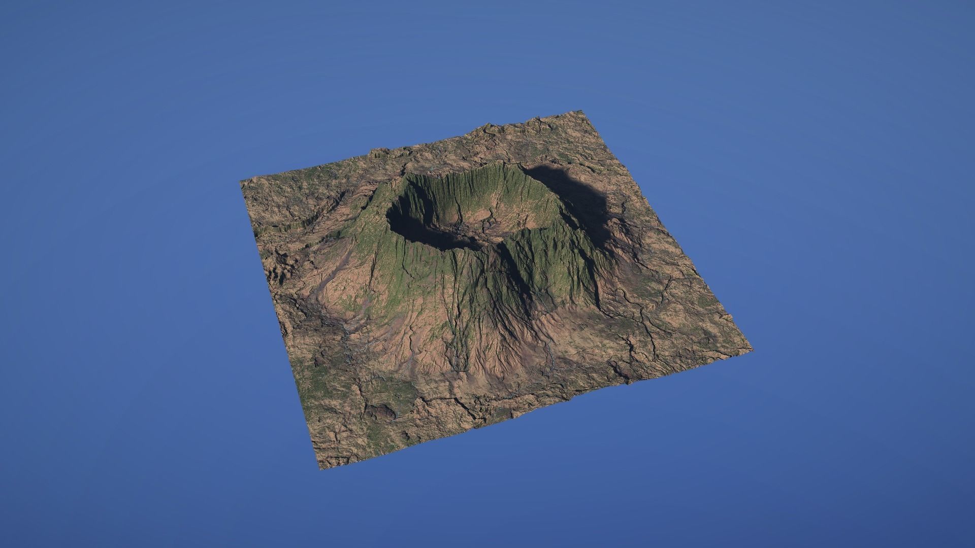 Landscape Environment Volcano Snow 44 Low-poly 3D model_11