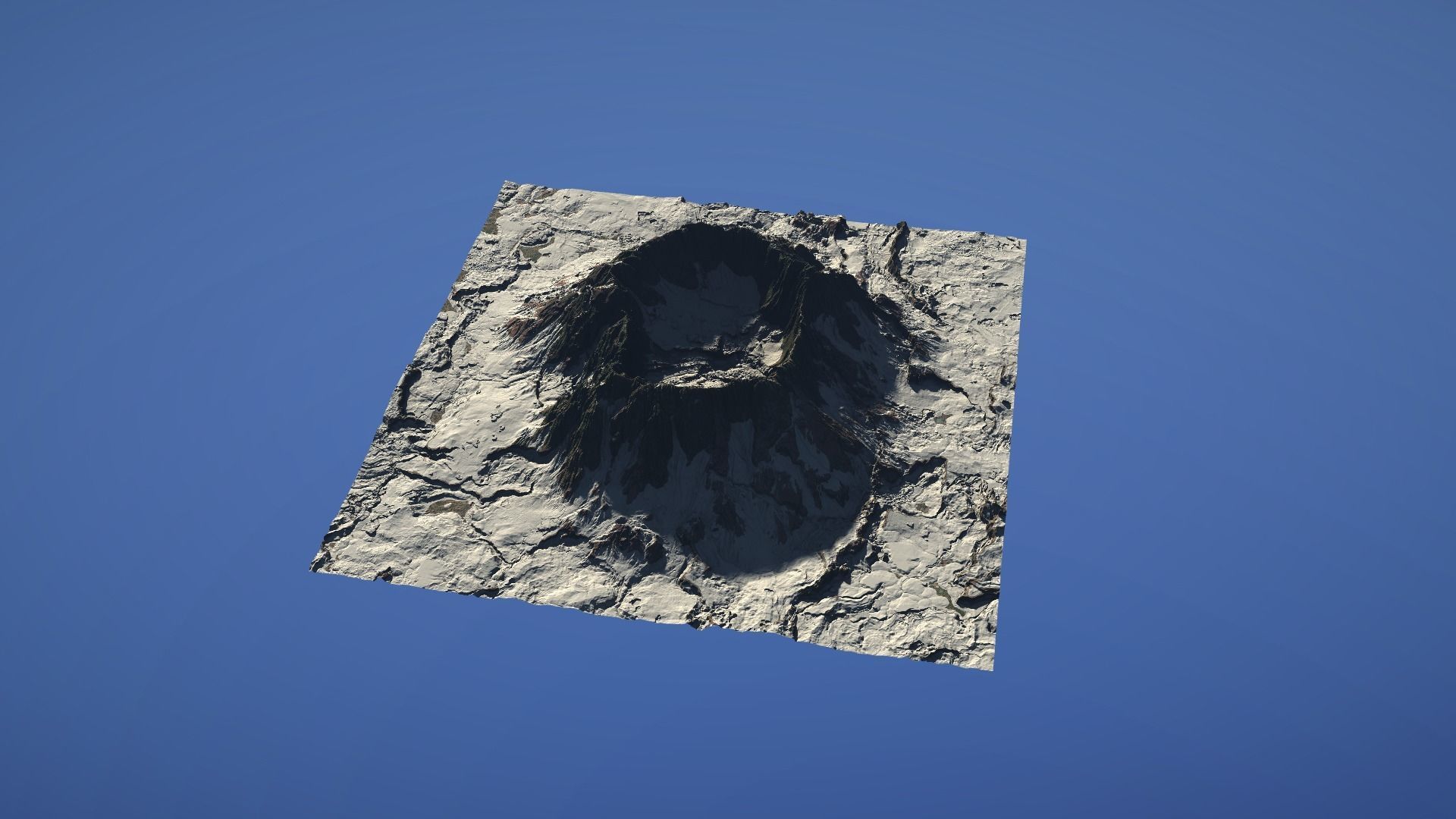 Landscape Environment Volcano Snow 44 Low-poly 3D model_20