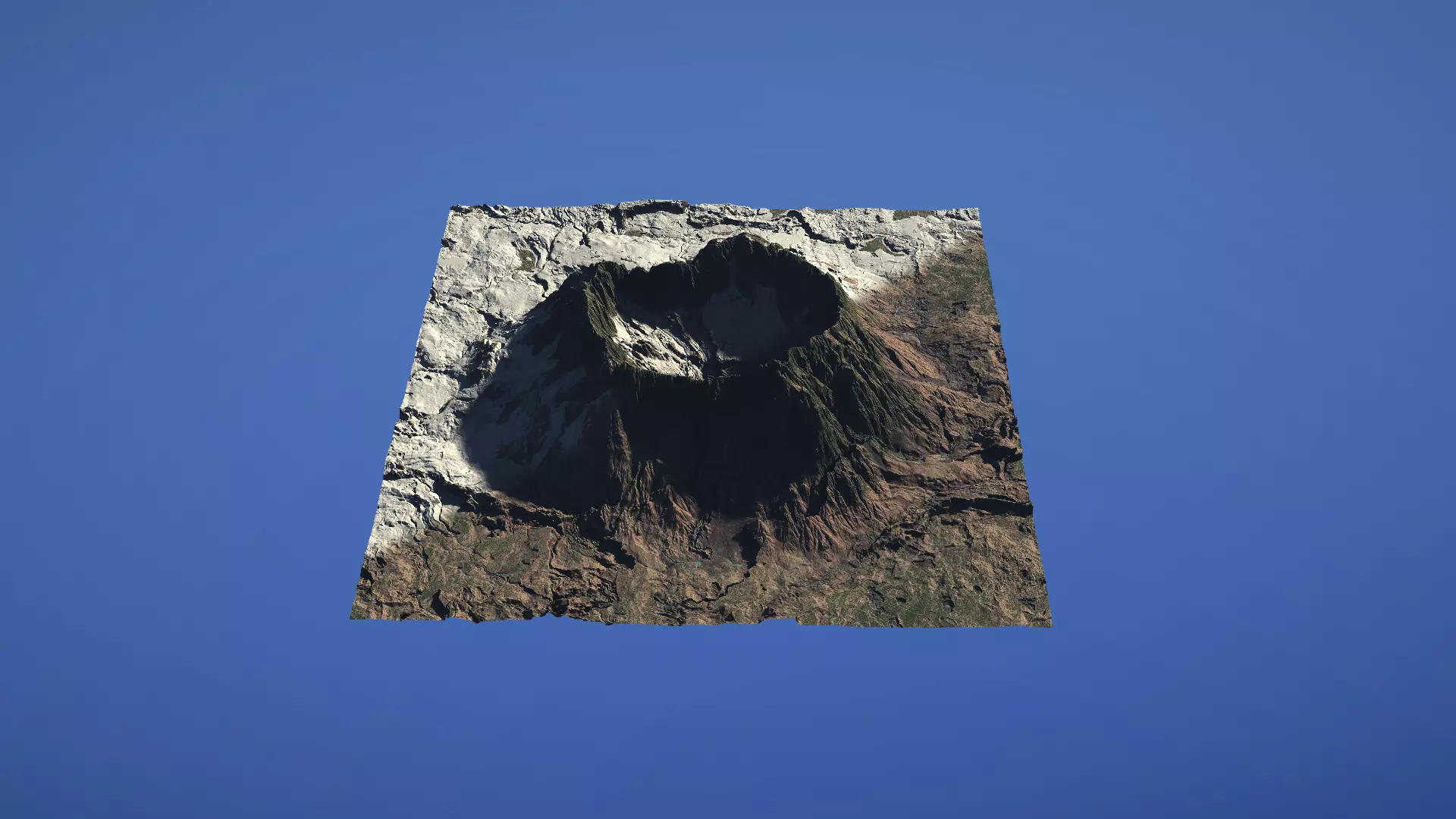 Landscape Environment Volcano Snow 44 Low-poly 3D model_0