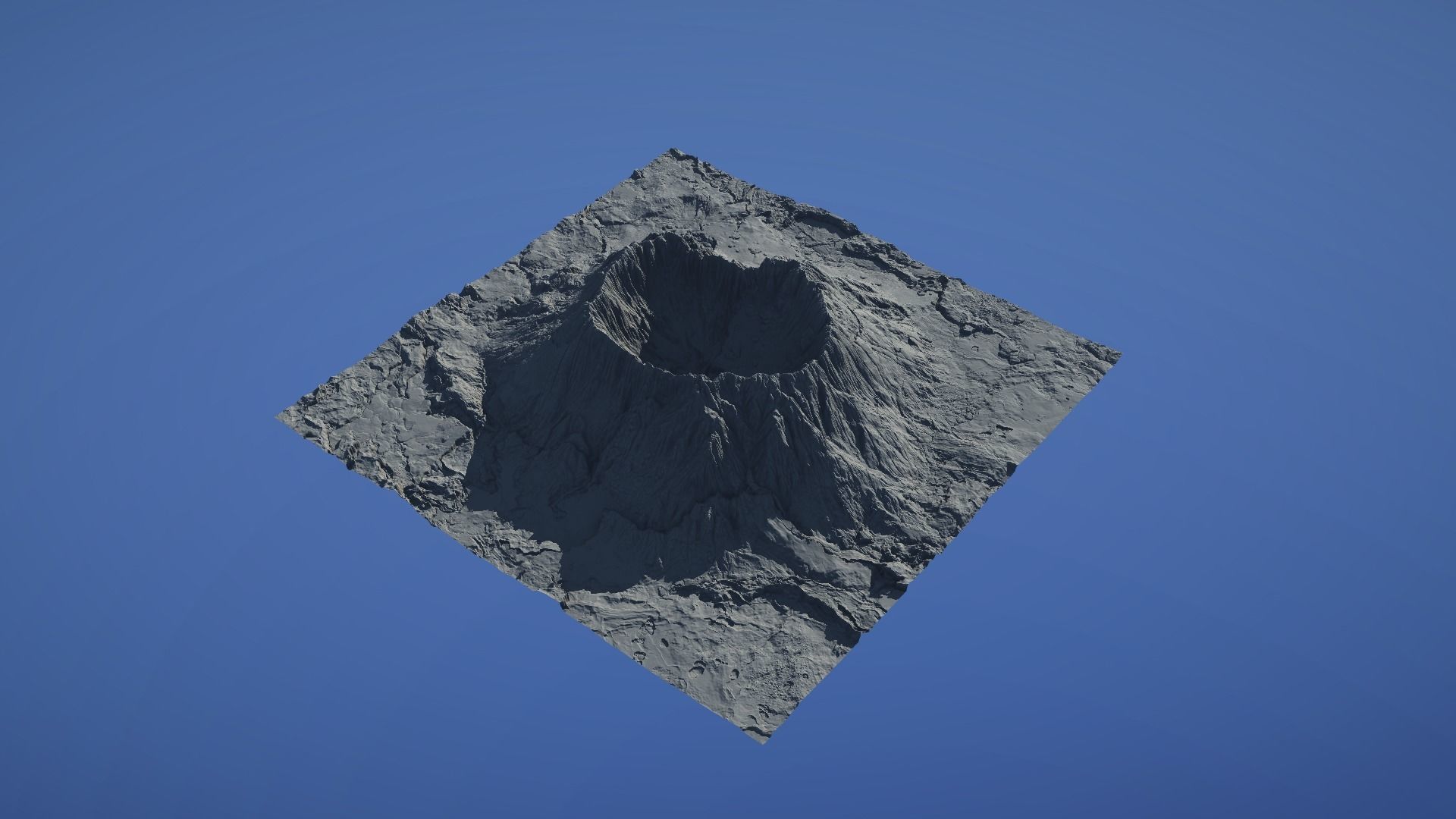 Landscape Environment Volcano Snow 44 Low-poly 3D model_8