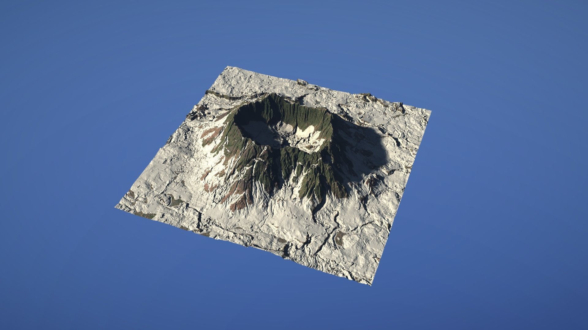 Landscape Environment Volcano Snow 44 Low-poly 3D model_15