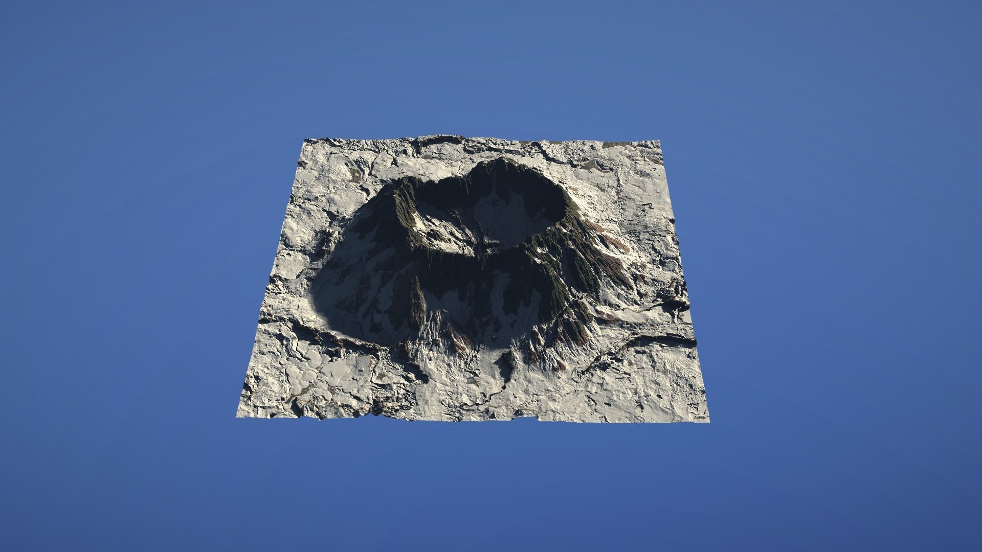 Landscape Environment Volcano Snow 44 Low-poly 3D model_25