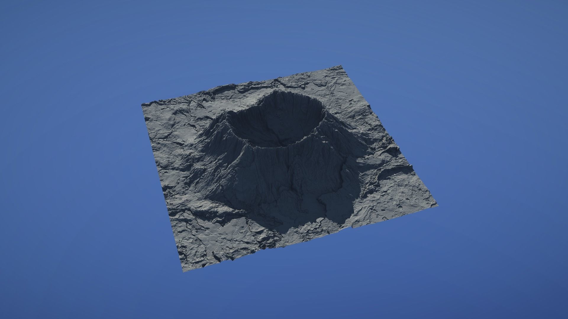 Landscape Environment Volcano Snow 44 Low-poly 3D model_30
