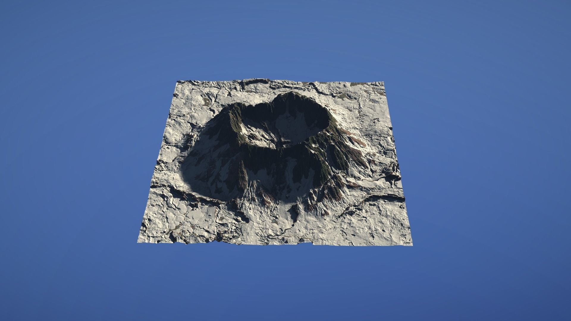 Landscape Environment Volcano Snow 44 Low-poly 3D model_2
